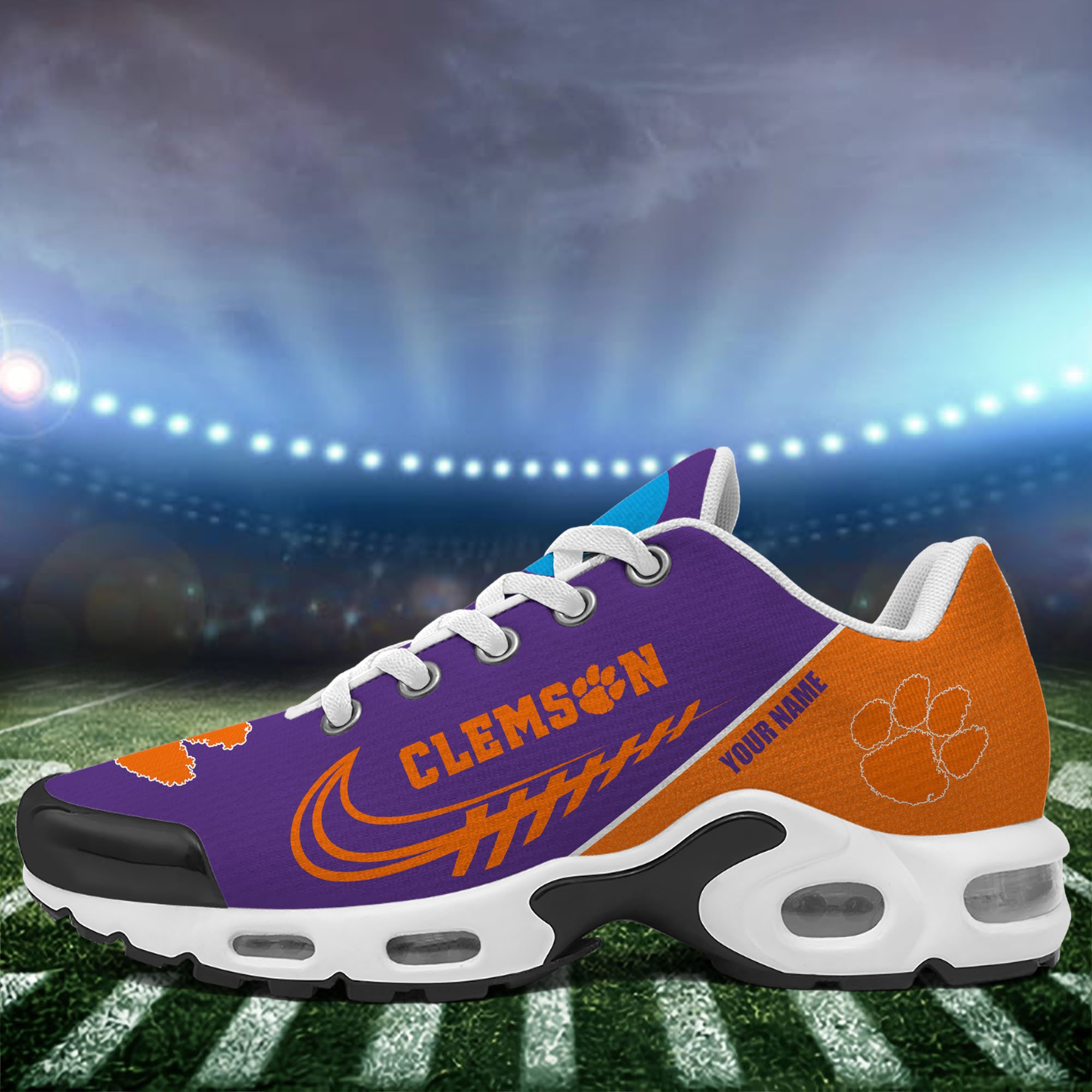 Clemson Tigers TN Shoes Custom Your Name 514
