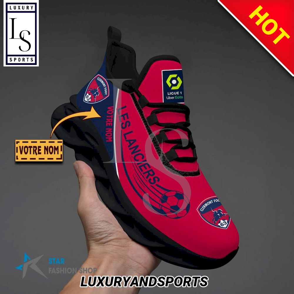 Clermont Foot Auvergne 63 Ligue 1 Custom Name Max Soul Shoes
