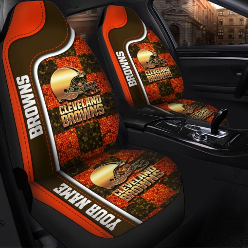 Cleveland Browns Personalized Car Seat Covers BGCSC641