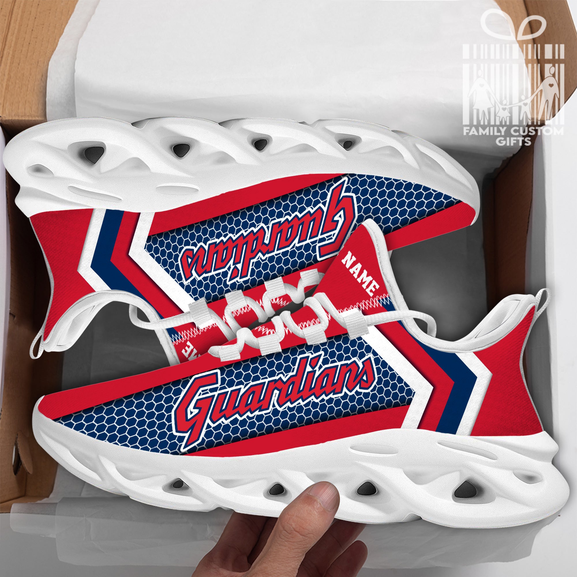 Cleveland Guardians Custom Baseball Personalized Max Soul Sneakers Running Sport Shoes