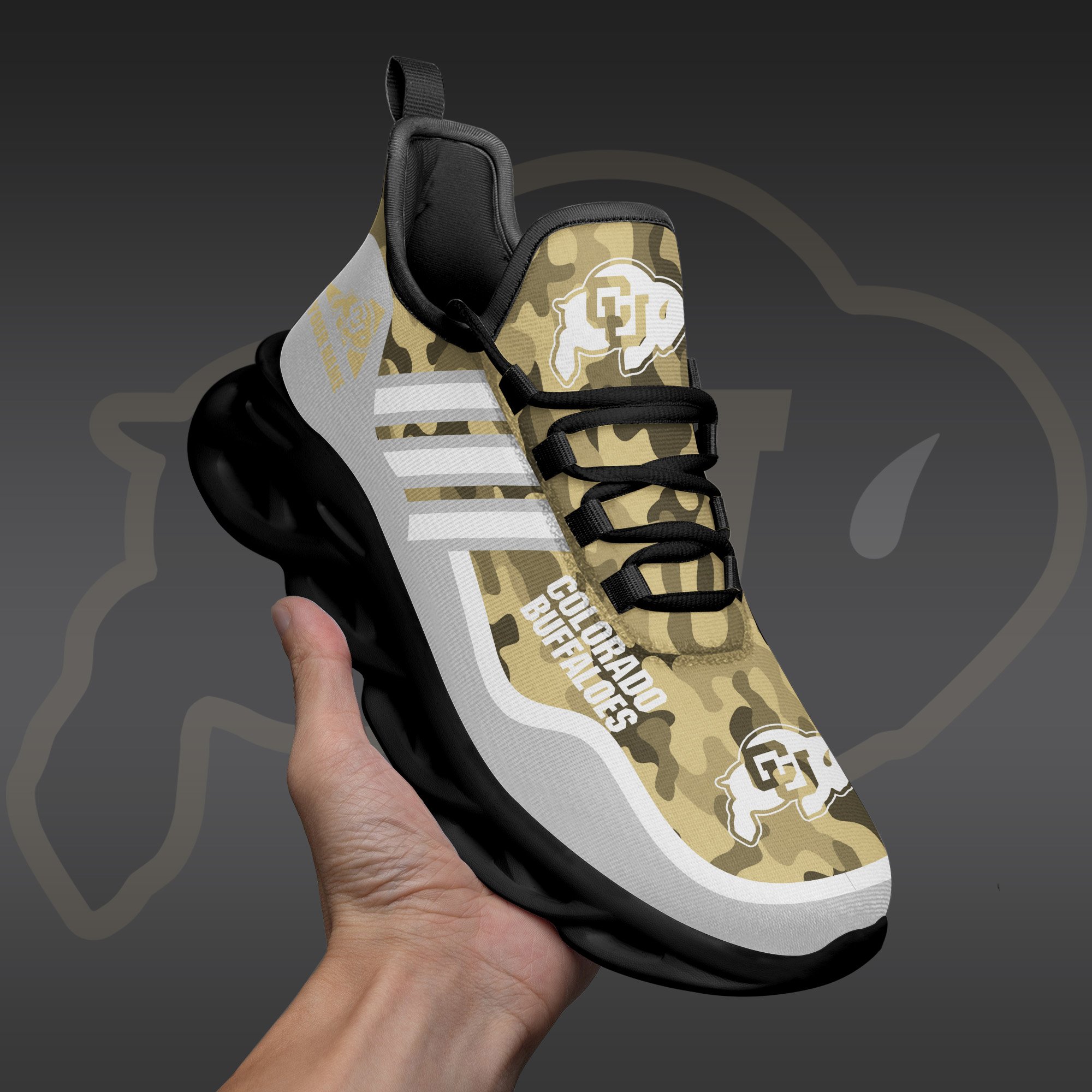 Colorado Buffaloes Black Max Soul Shoes 2026 Versions Custom Name 466