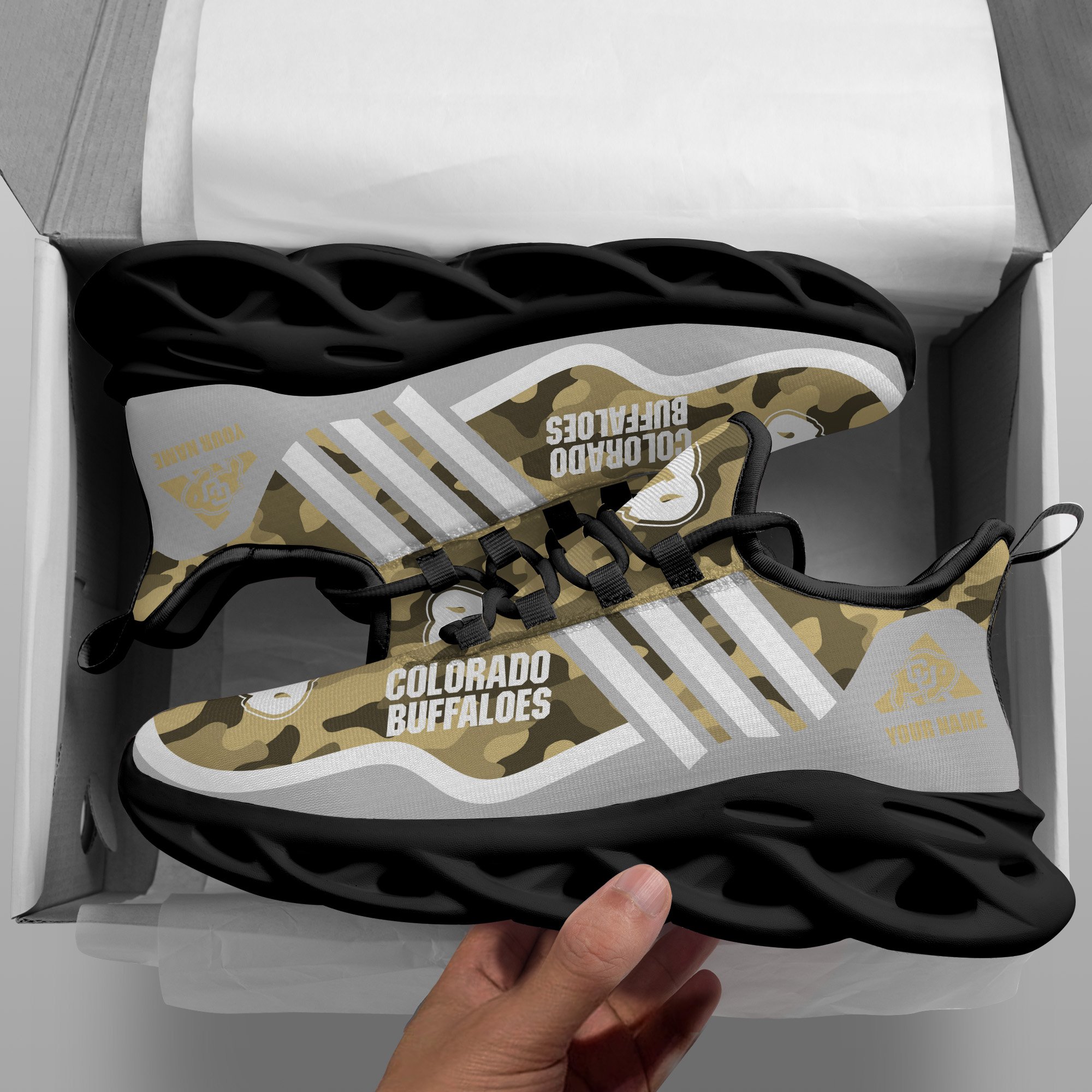Colorado Buffaloes Black Max Soul Shoes 2026 Versions Custom Name 466