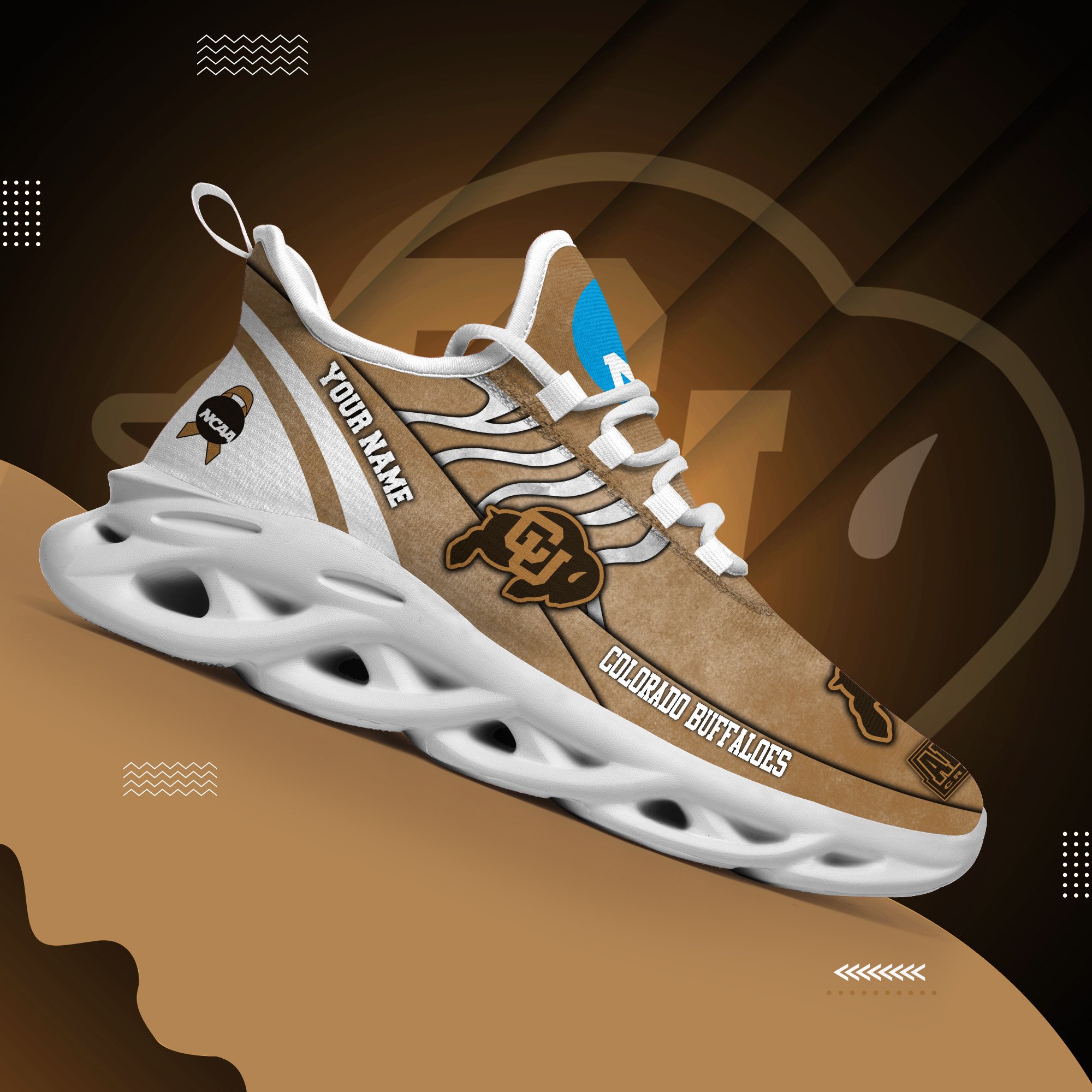 Colorado Buffaloes Black Max Soul Shoes 2026 Versions Custom Your Name And Number 312