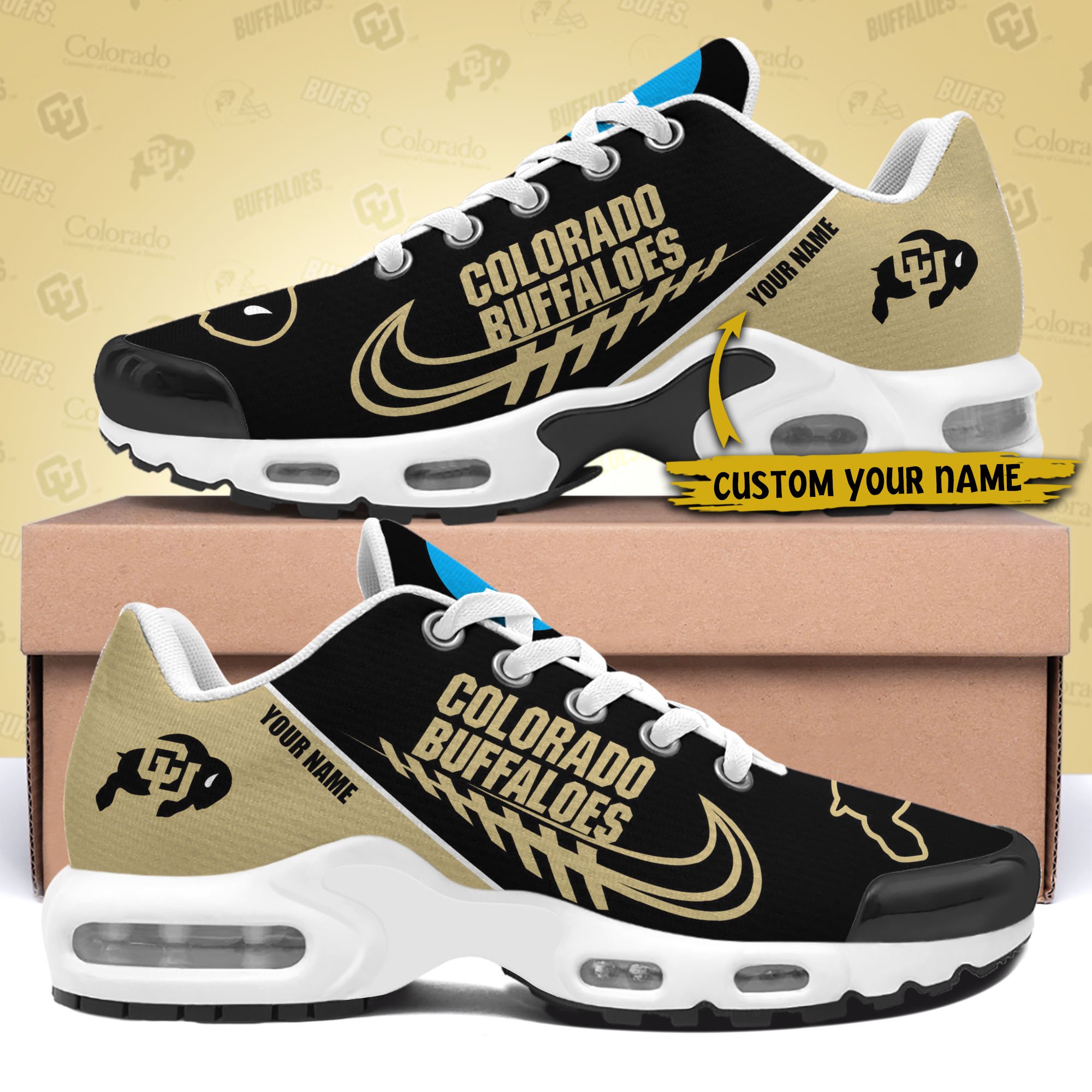 Colorado Buffaloes TN Shoes Custom Your Name 514