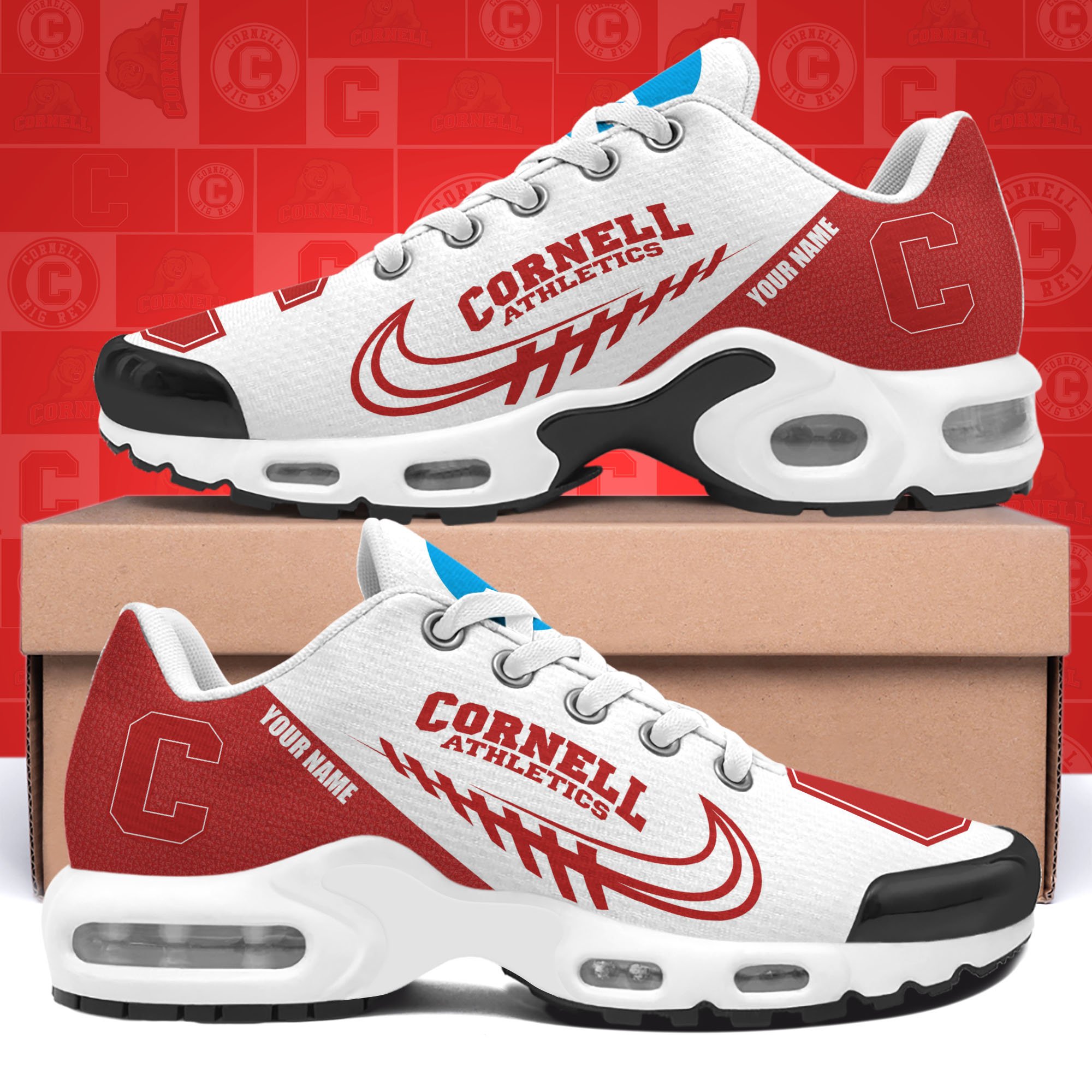 Cornell Big Red TN Shoes Custom Your Name 514