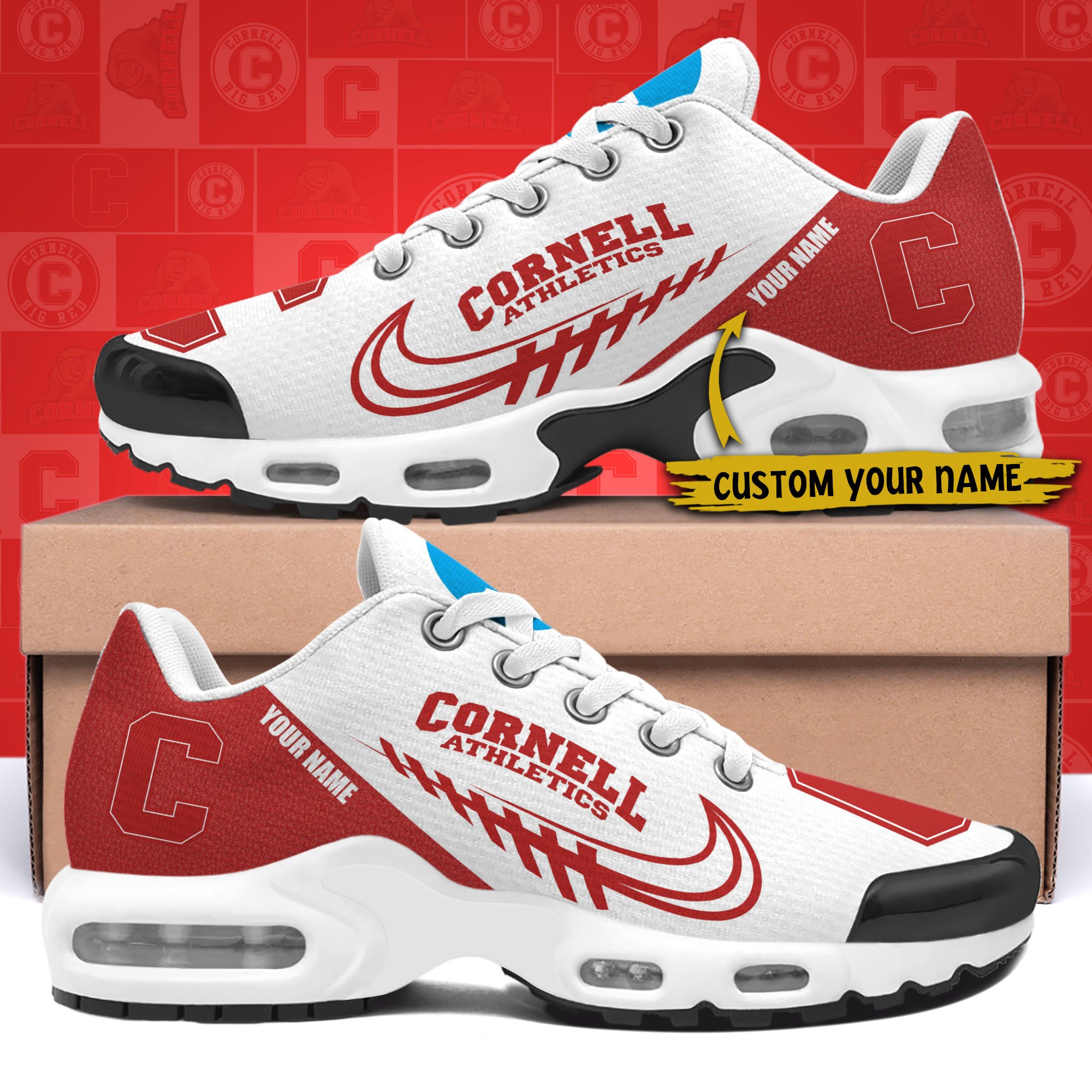Cornell Big Red TN Shoes Custom Your Name 514