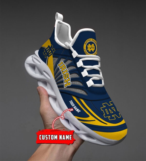 Custom Name 02 Notre Dame Fighting Irish PERSONALIZED MAX SOUL SHOES DS001
