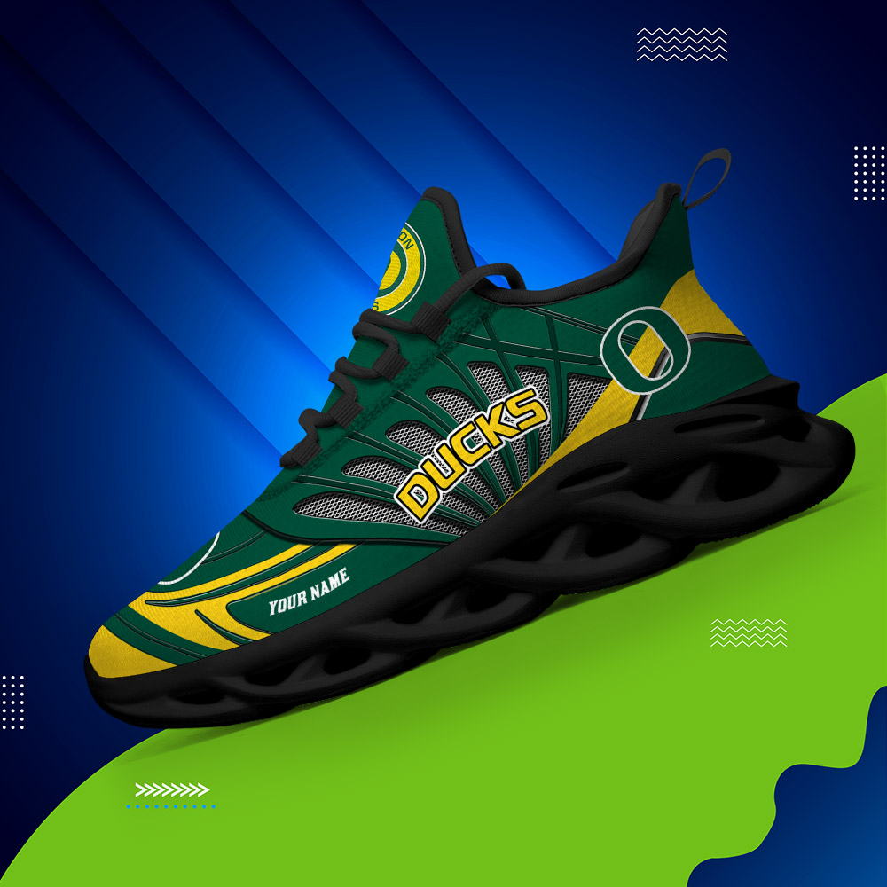 Custom Name 26 Oregon Ducks PERSONALIZED MAX SOUL SHOES DS001