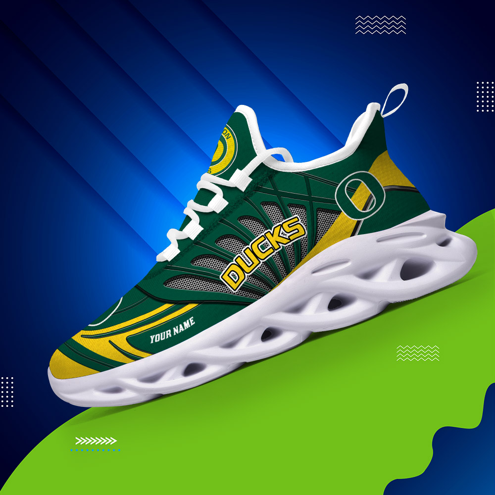 Custom Name 26 Oregon Ducks PERSONALIZED MAX SOUL SHOES DS001