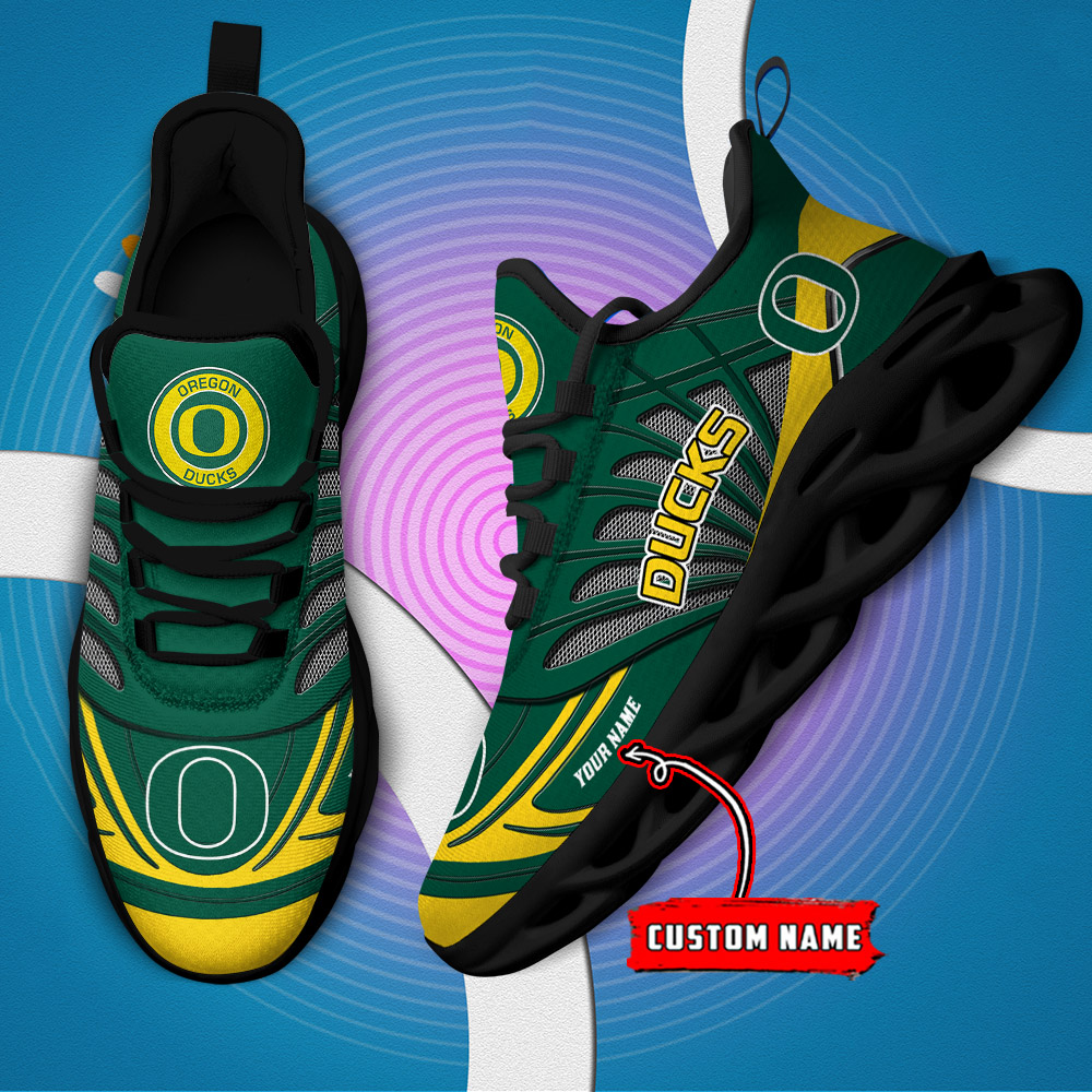 Custom Name 26 Oregon Ducks PERSONALIZED MAX SOUL SHOES DS001