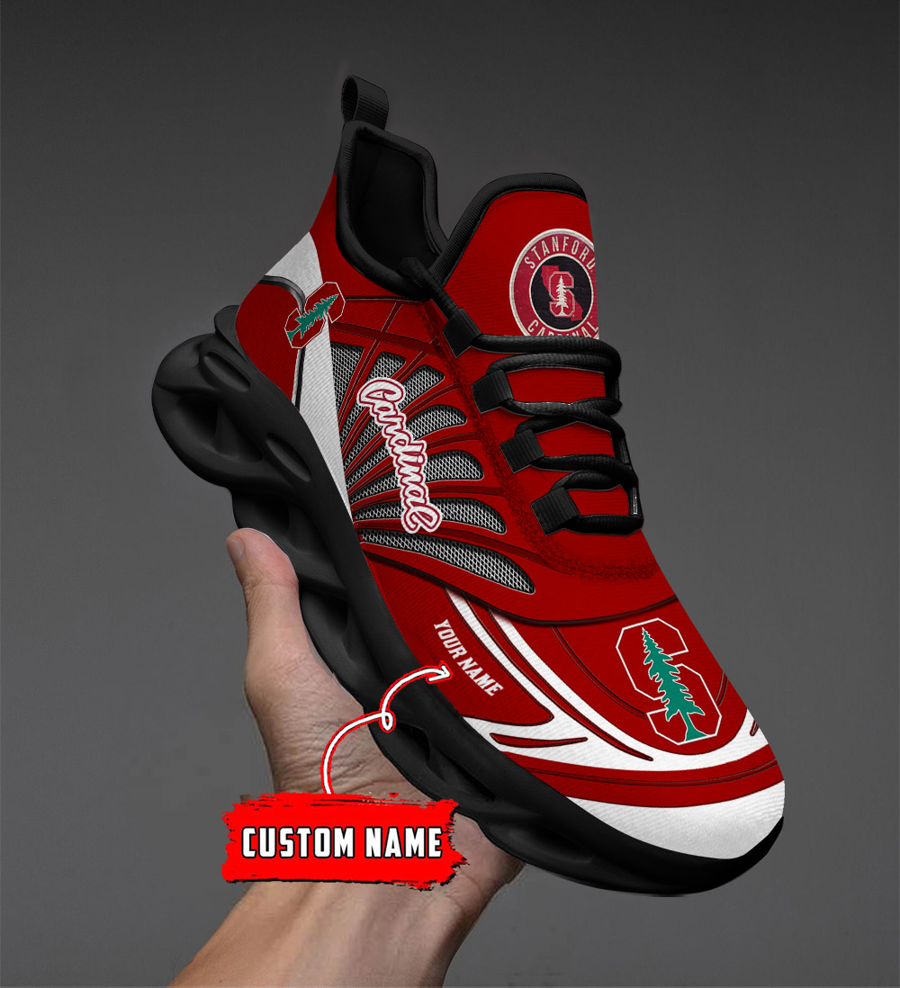 Custom Name 35 Stanford Cardinal PERSONALIZED MAX SOUL SHOES DS001