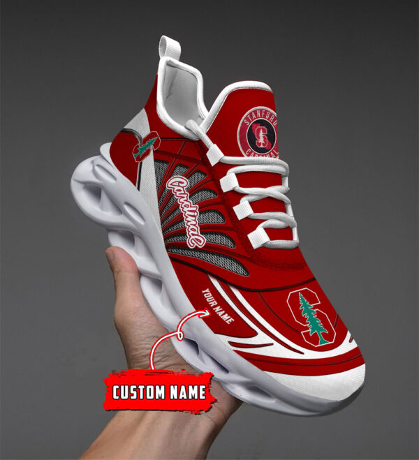 Custom Name 35 Stanford Cardinal PERSONALIZED MAX SOUL SHOES DS001