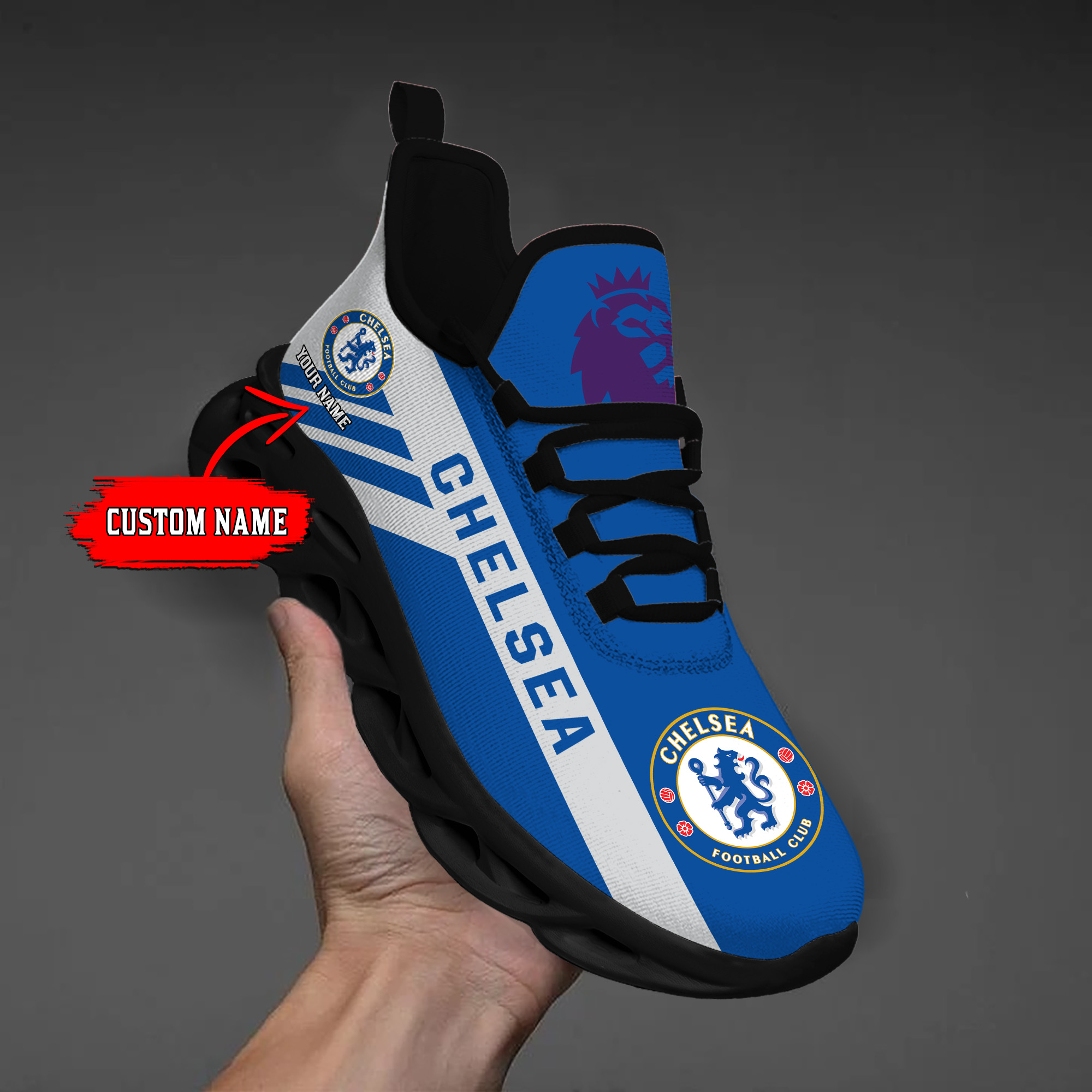 Custom Name Chelsea PERSONALIZED MAX SOUL SHOES DS006 EPL