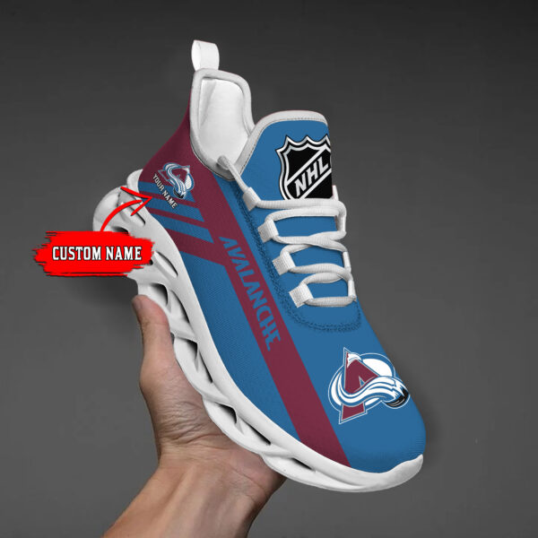 Custom Name Colorado Avalanche PERSONALIZED MAX SOUL SHOES DS004