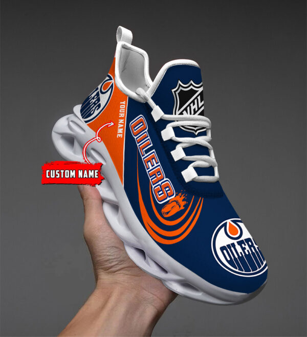 Custom Name Edmonton Oilers PERSONALIZED MAX SOUL SHOES DS006