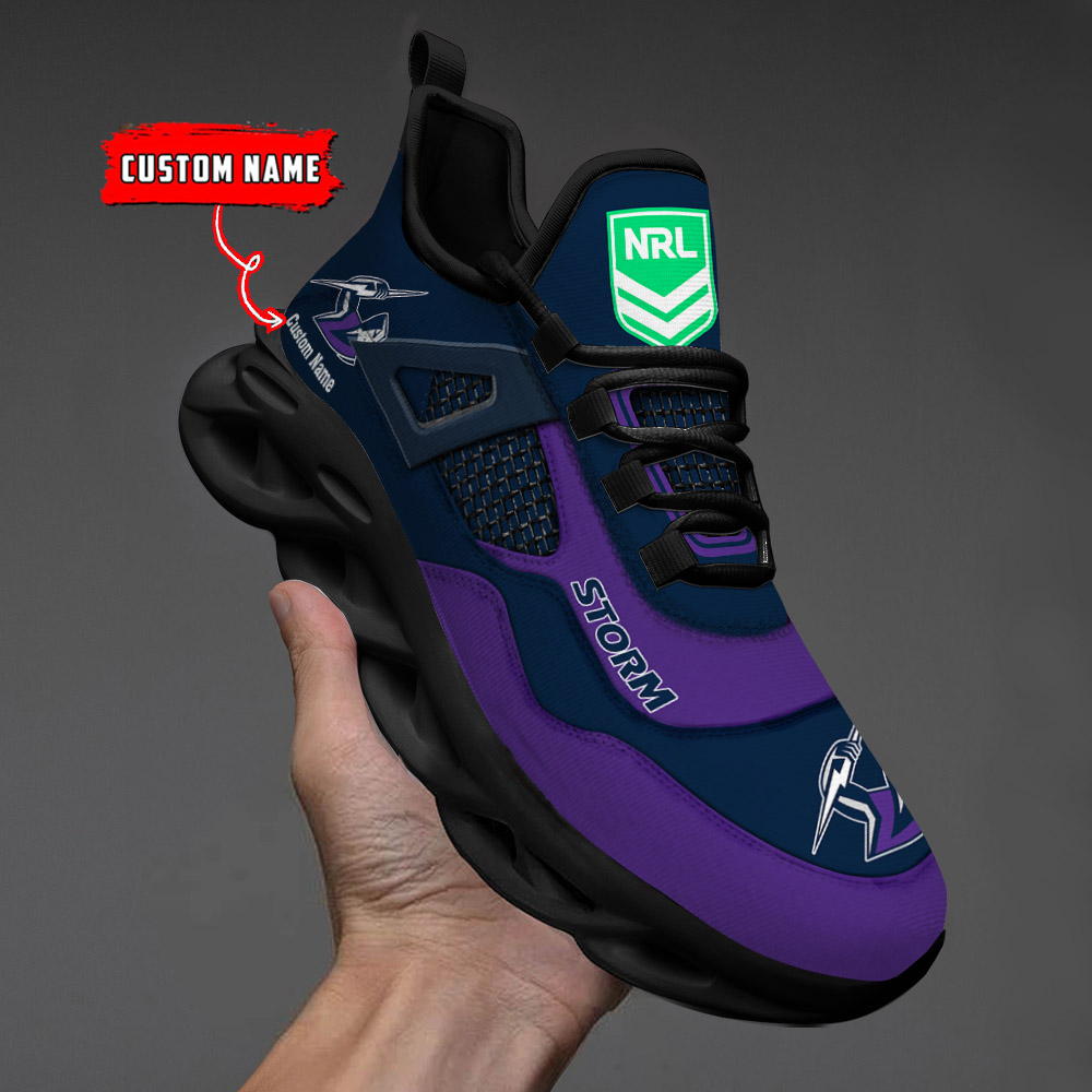 Custom Name Melbourne Storm NRL MAX SOUL SHOES DS001