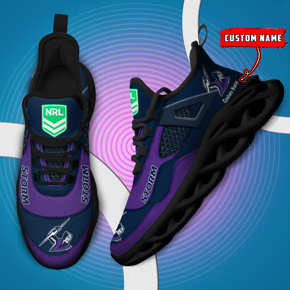 Custom Name Melbourne Storm NRL MAX SOUL SHOES DS001