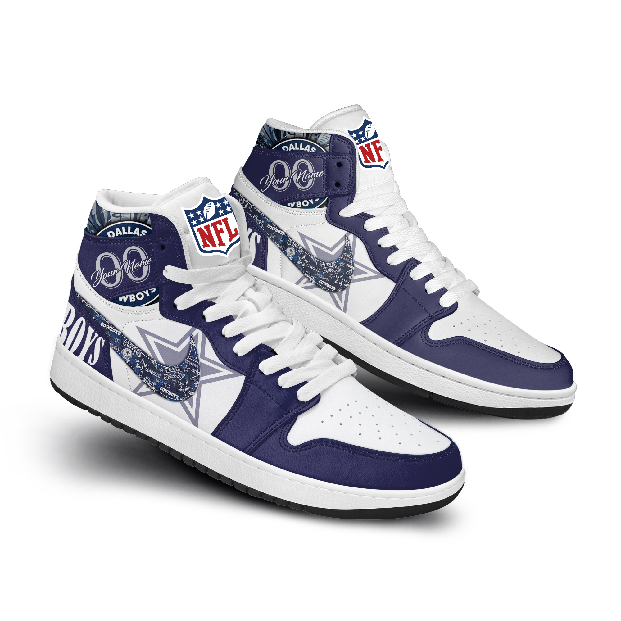 Dallas Cowboy Personalized Shoes ND047
