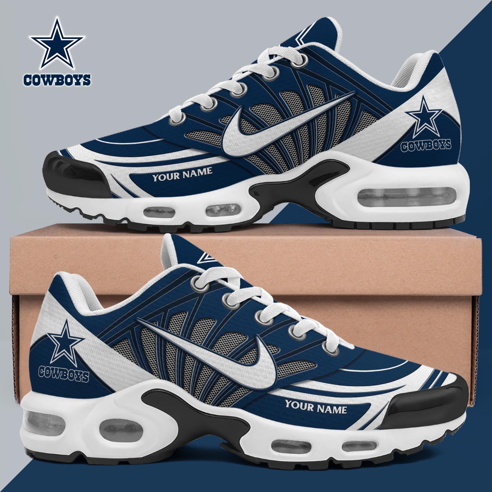 Dallas Cowboys TN Shoes 2026 Version Custom Name 137