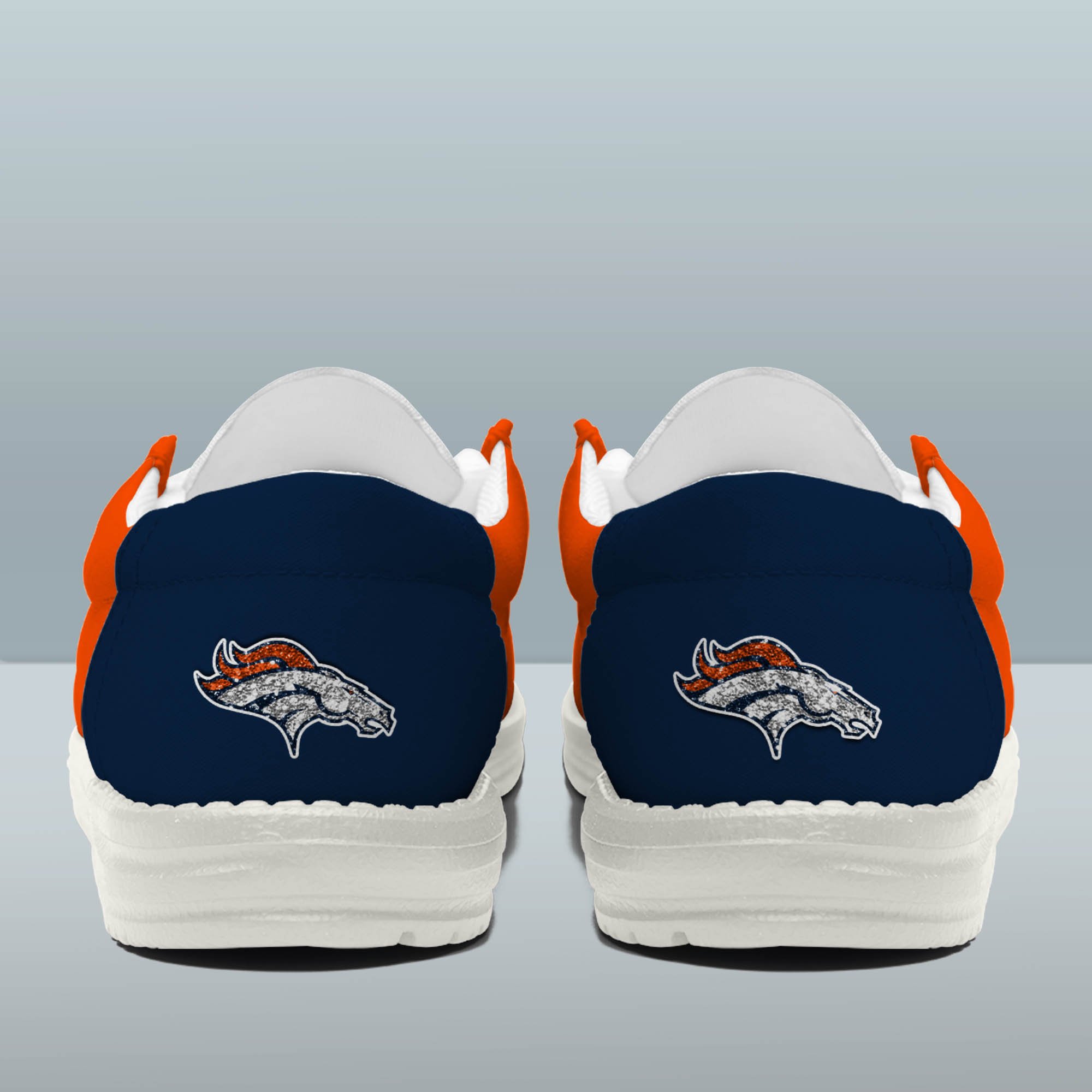 Denver Broncos 32 Teams HeyDude Canvas Loafer Shoes Personalized Your Name