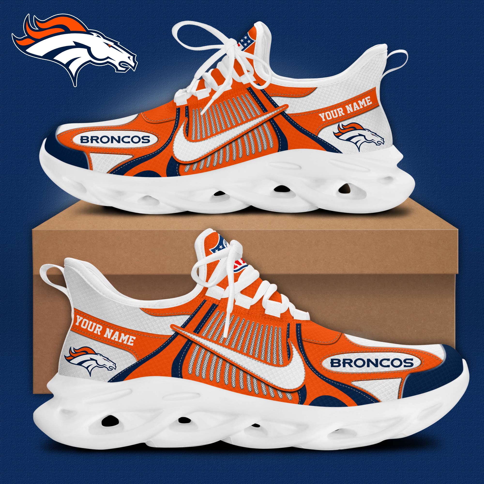 Denver Broncos Personalized Shoes