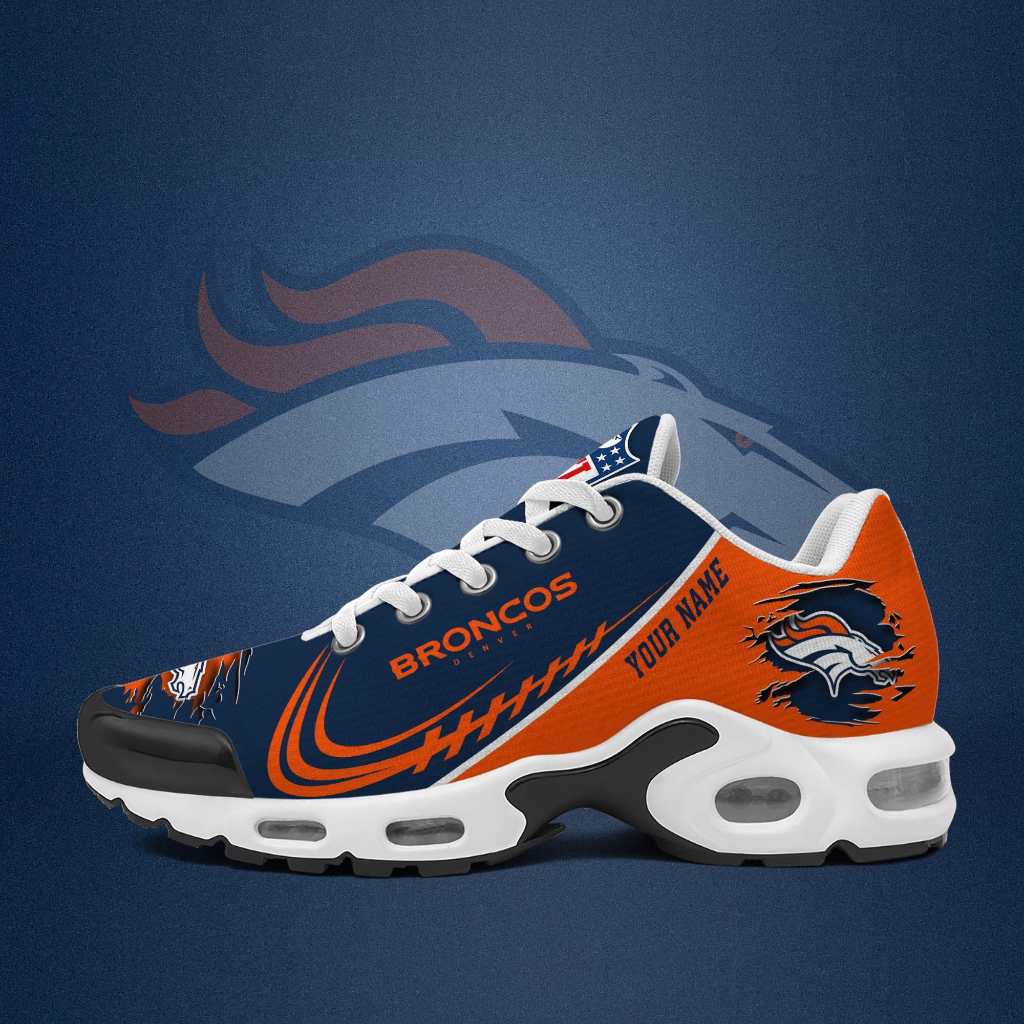 Denver Broncos TN Shoes 2026 Version Custom Name