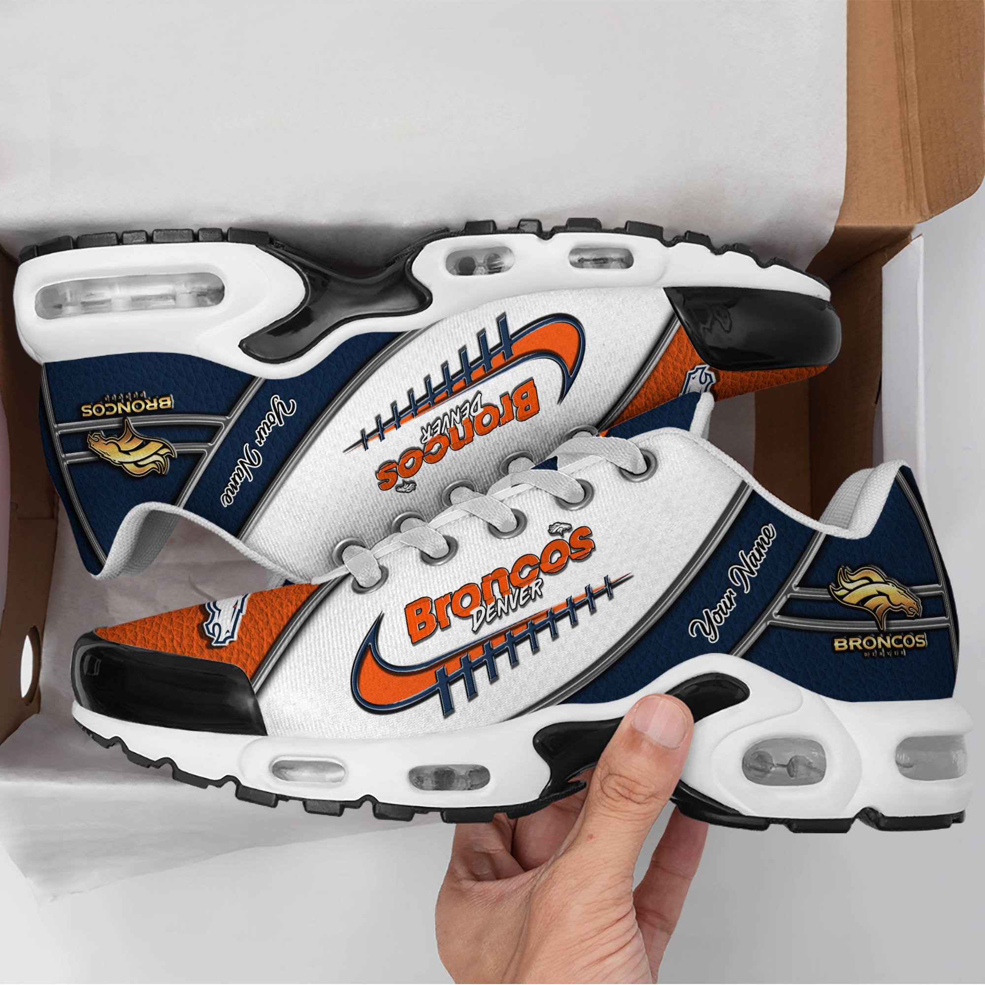 Denver Broncos TN Shoes 2026 Version Custom Your Name, Football Team Shoes 516