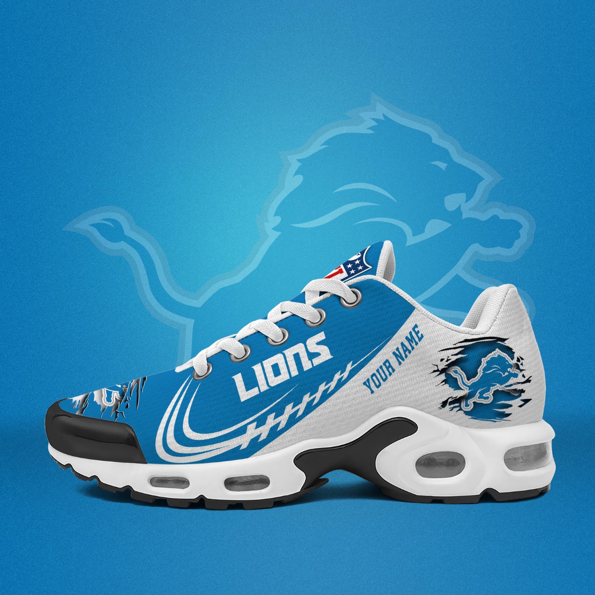 Detroit Lions TN Shoes 2026 Version Custom Name