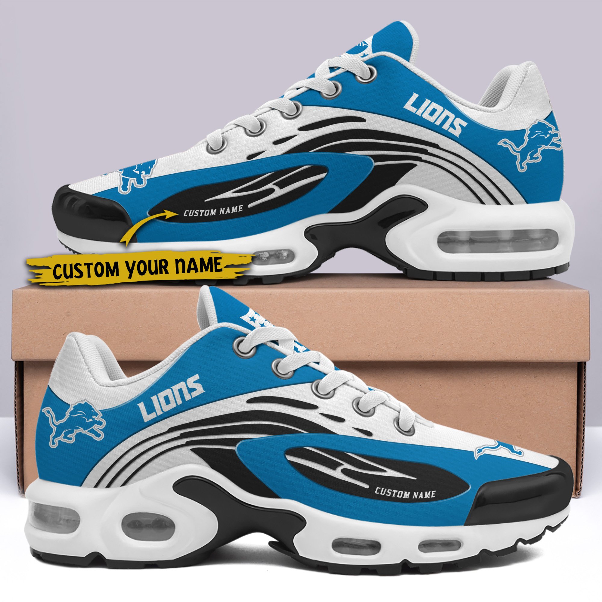 Detroit Lions TN Shoes 2026 Version Custom Your Name