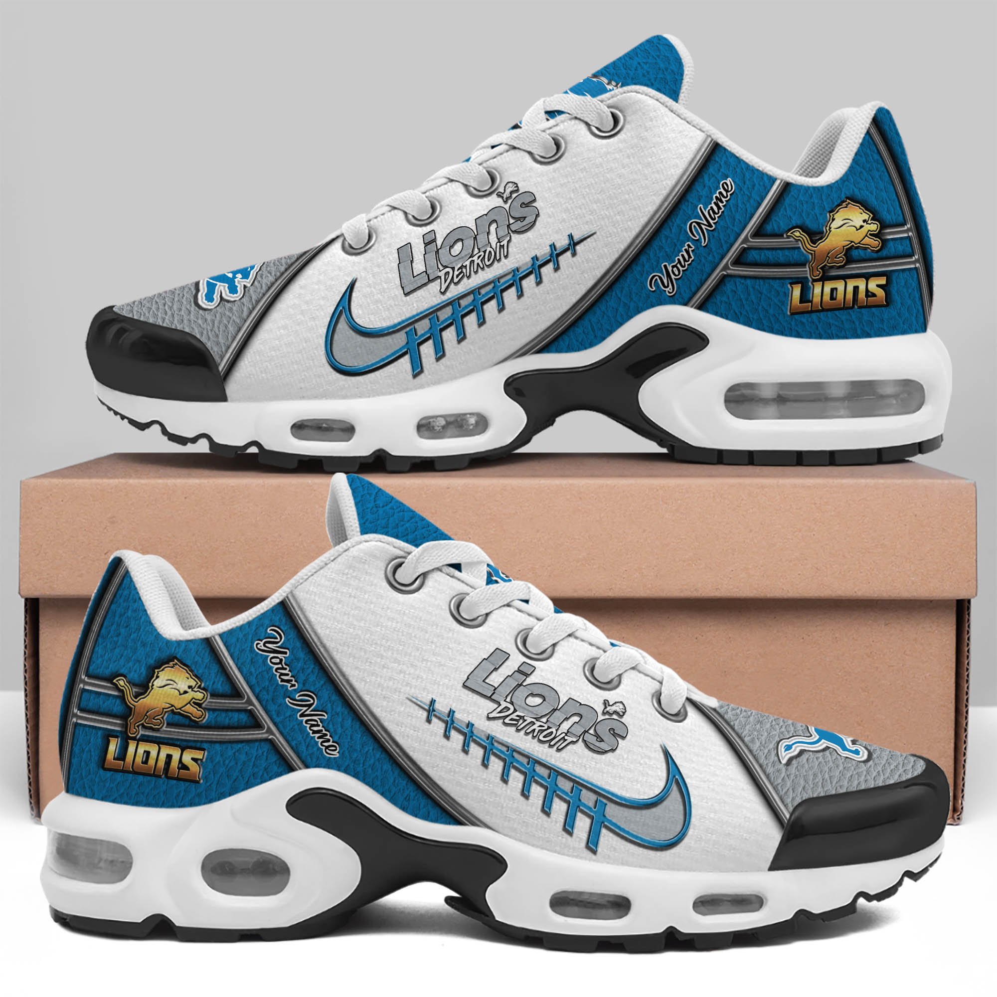 Detroit Lions TN Shoes 2026 Version Custom Your Name, Football Team Shoes 516