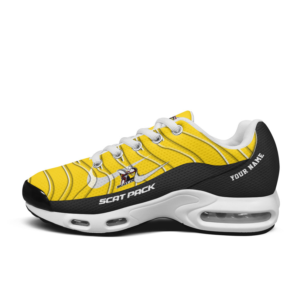 Dodge Challenger Scat Pack Vibrant Wave Custom Name TN Air Max Shoes Air Cushion Sneakers