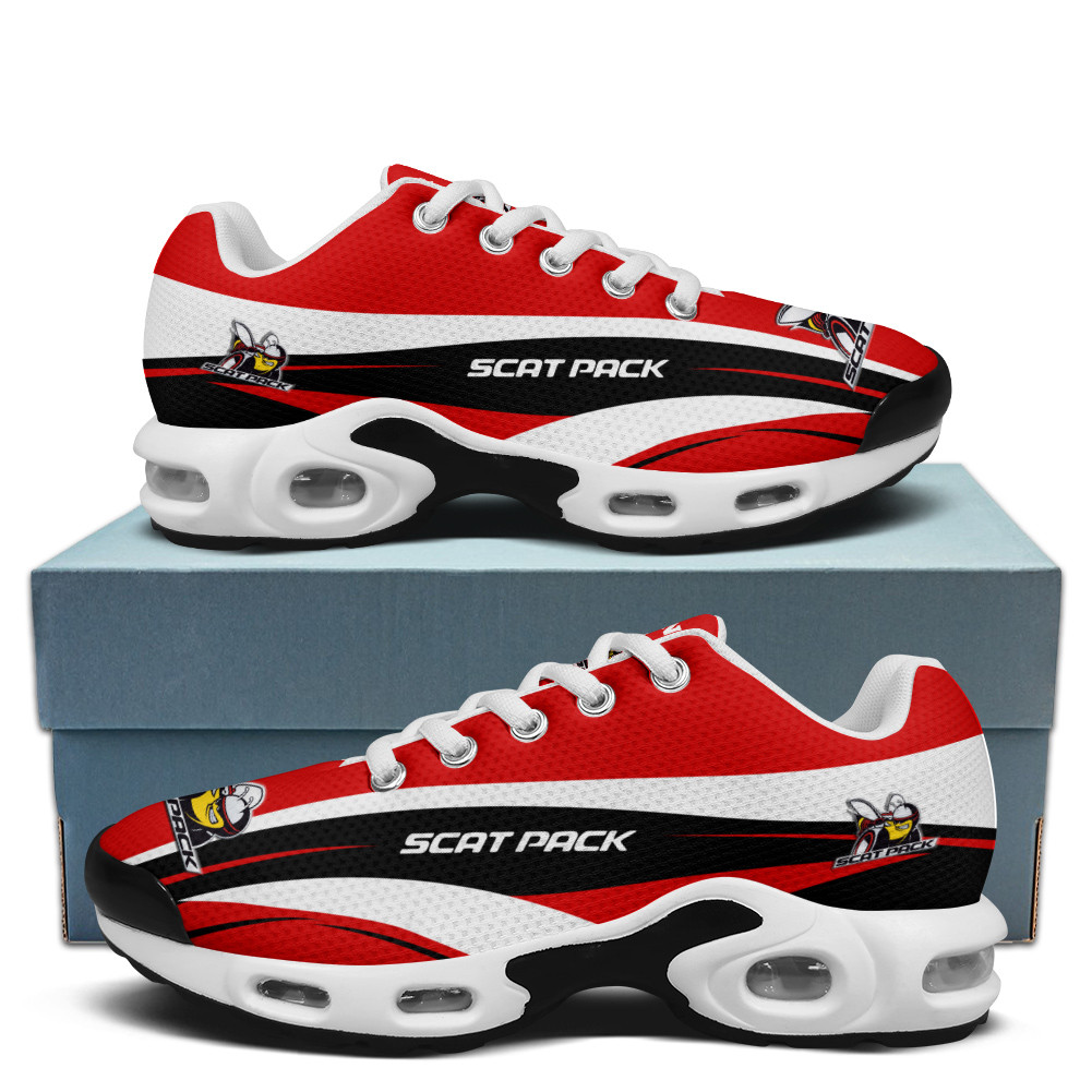 Dodge Challenger Scat Pack Wave Style Custom Name TN Air Max Shoes Air Cushion Sneakers