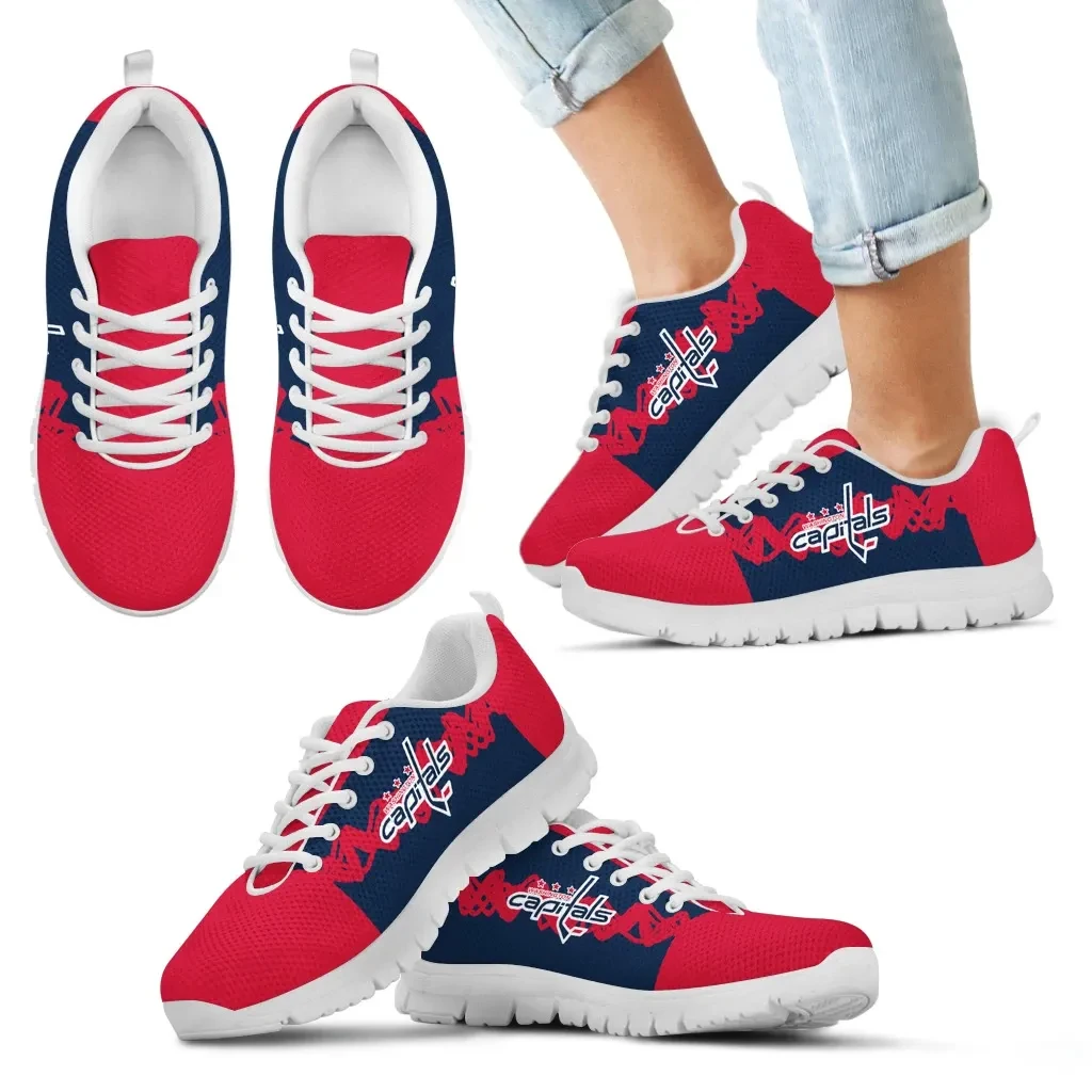 Doodle Line Amazing Washington Capitals Sneakers V1