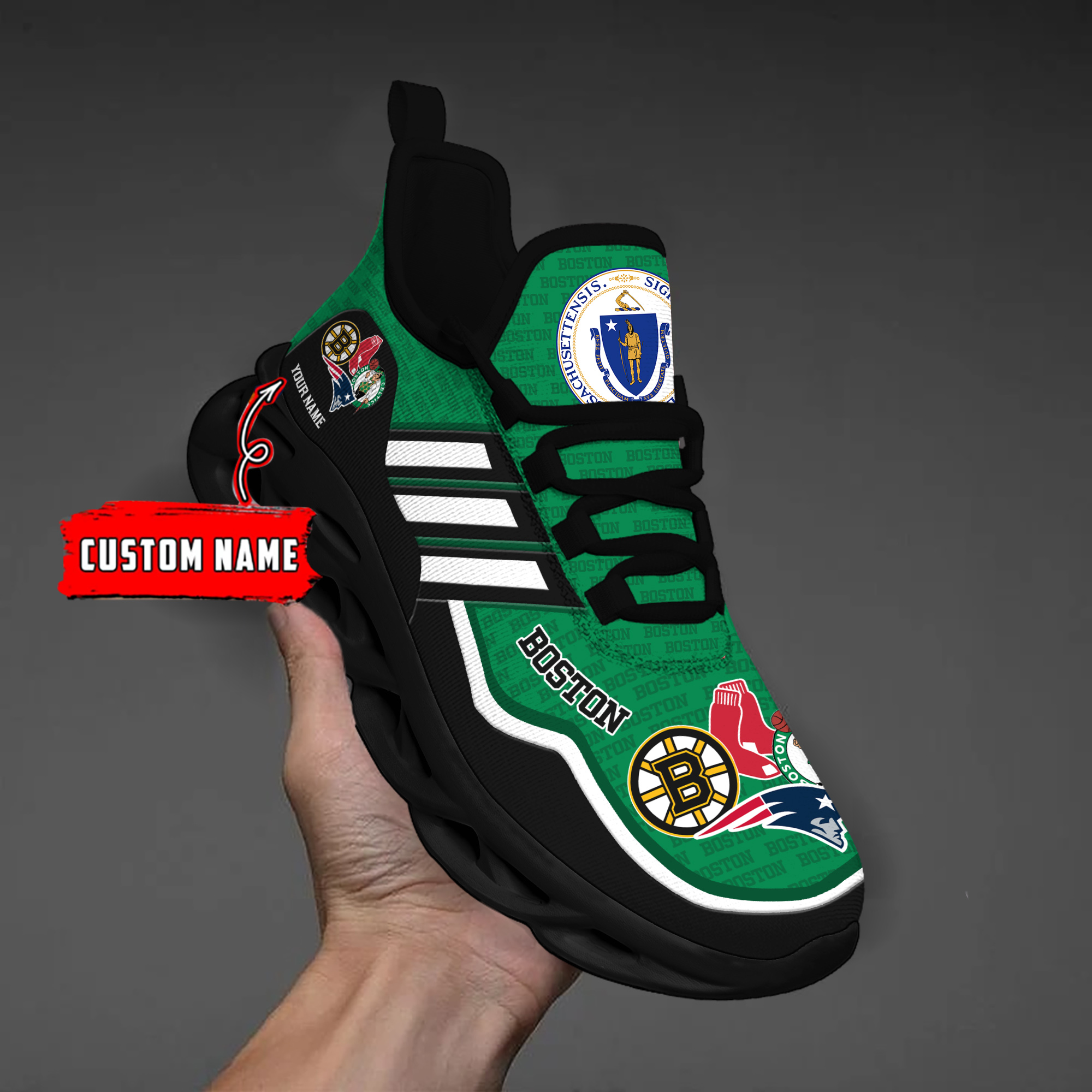 DS005 BostonGREEN002 Clunky Max Soul Shoes