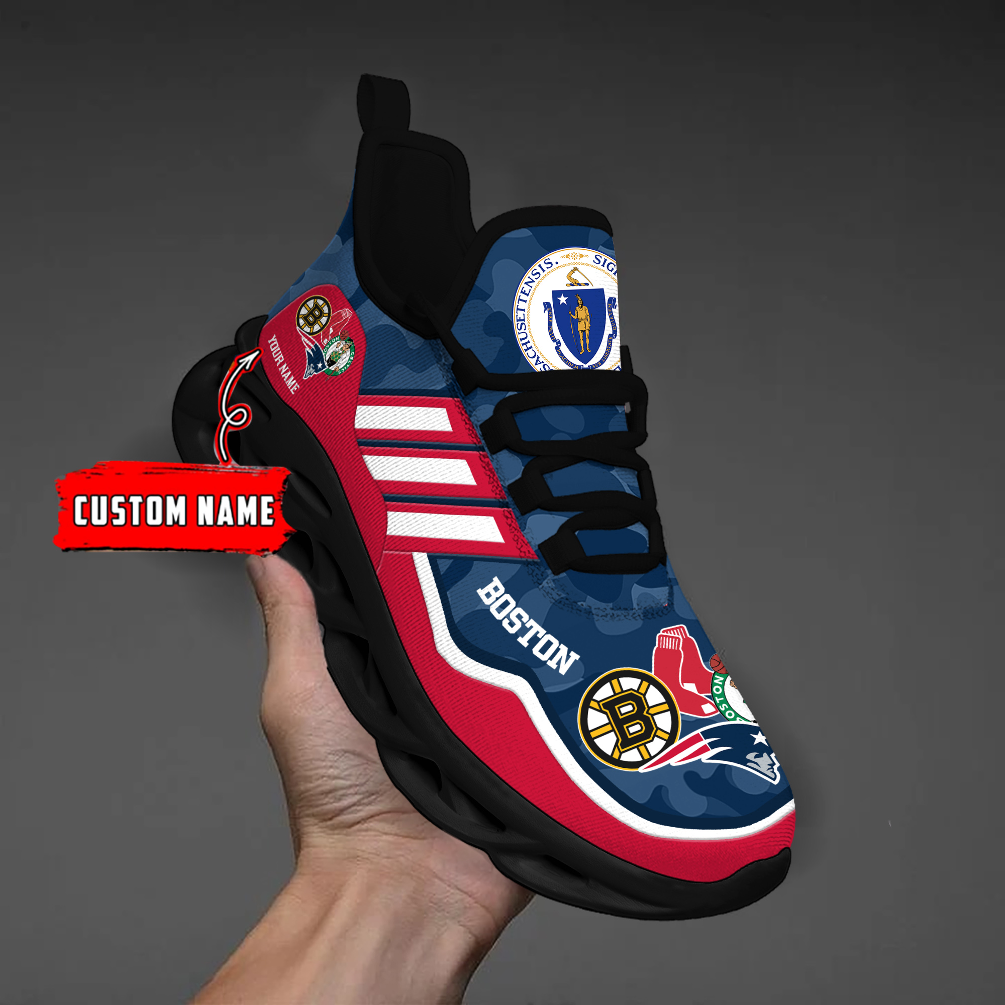 DS005 BostonNAVI001 Clunky Max Soul Shoes