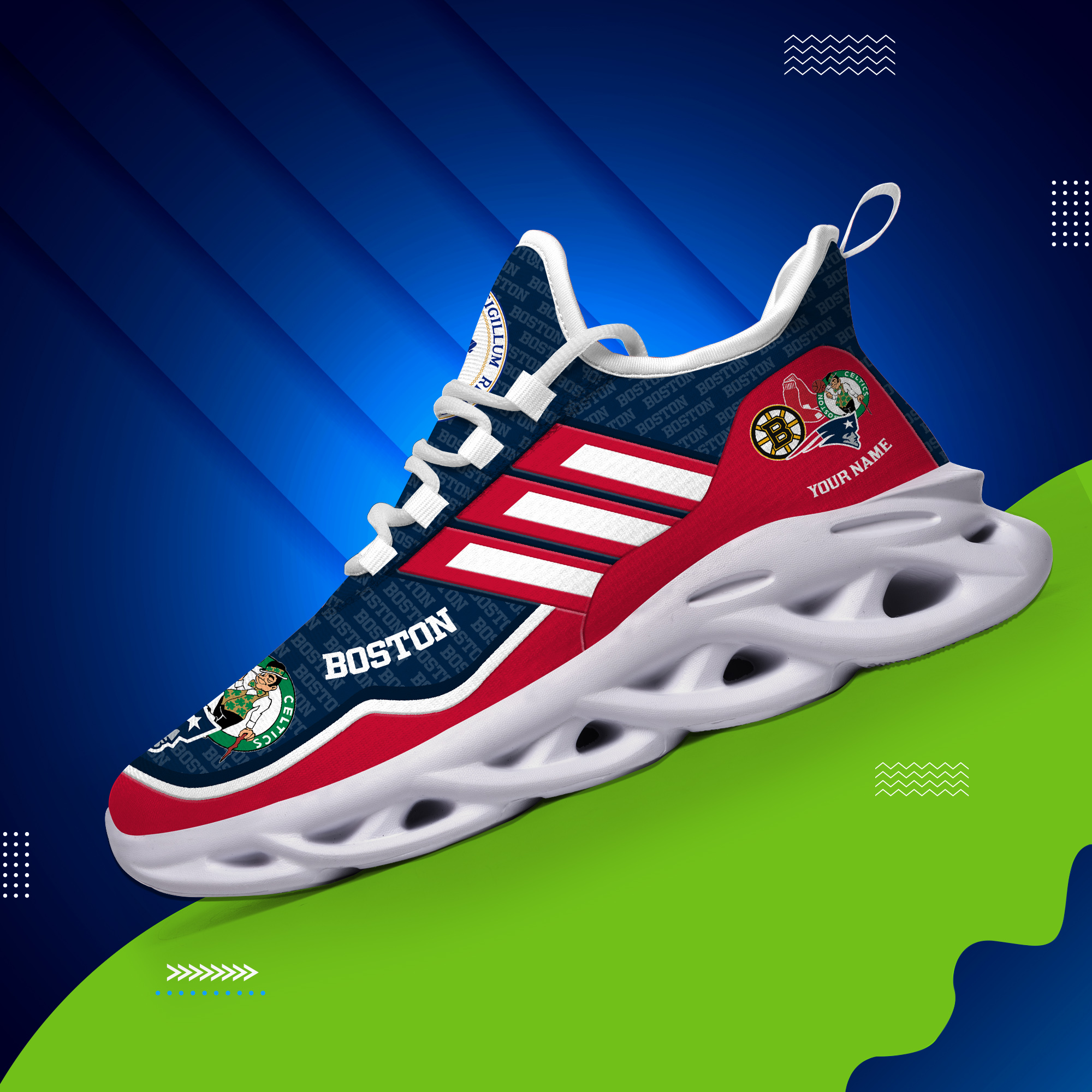 DS005 BostonNAVI002 Clunky Max Soul Shoes