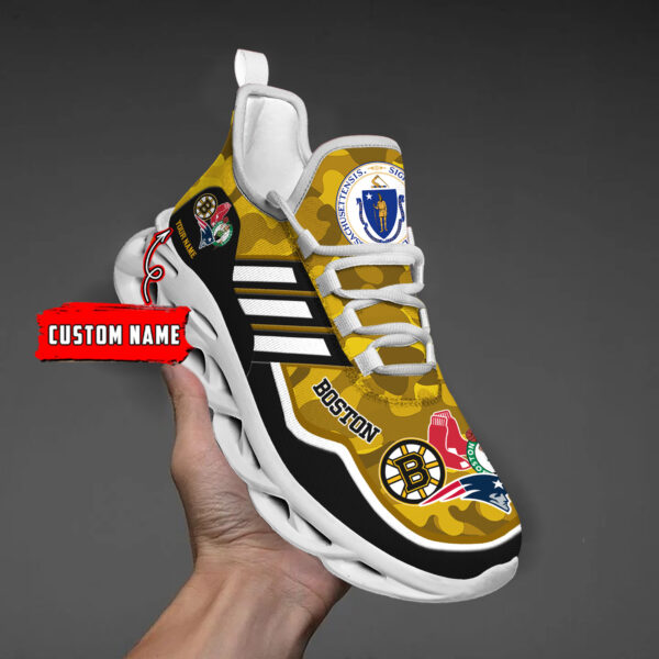 DS005 BostonYELLOW001 Clunky Max Soul Shoes