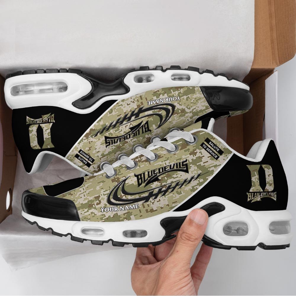 Duke Blue Devils TN Shoes 2026 Version Custom Name, Camouflage Shoes, Gifts For Football Lovers