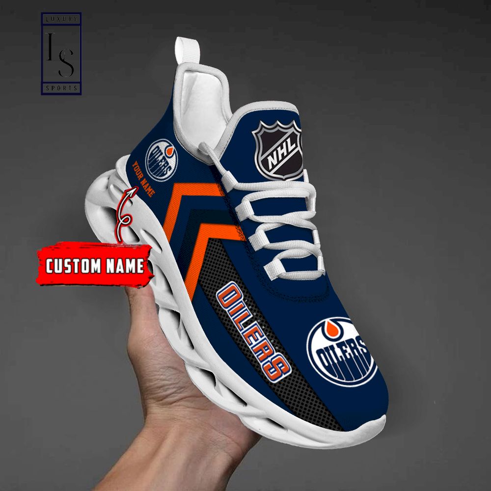Edmonton Oilers NHL Personalized Max Soul Shoes