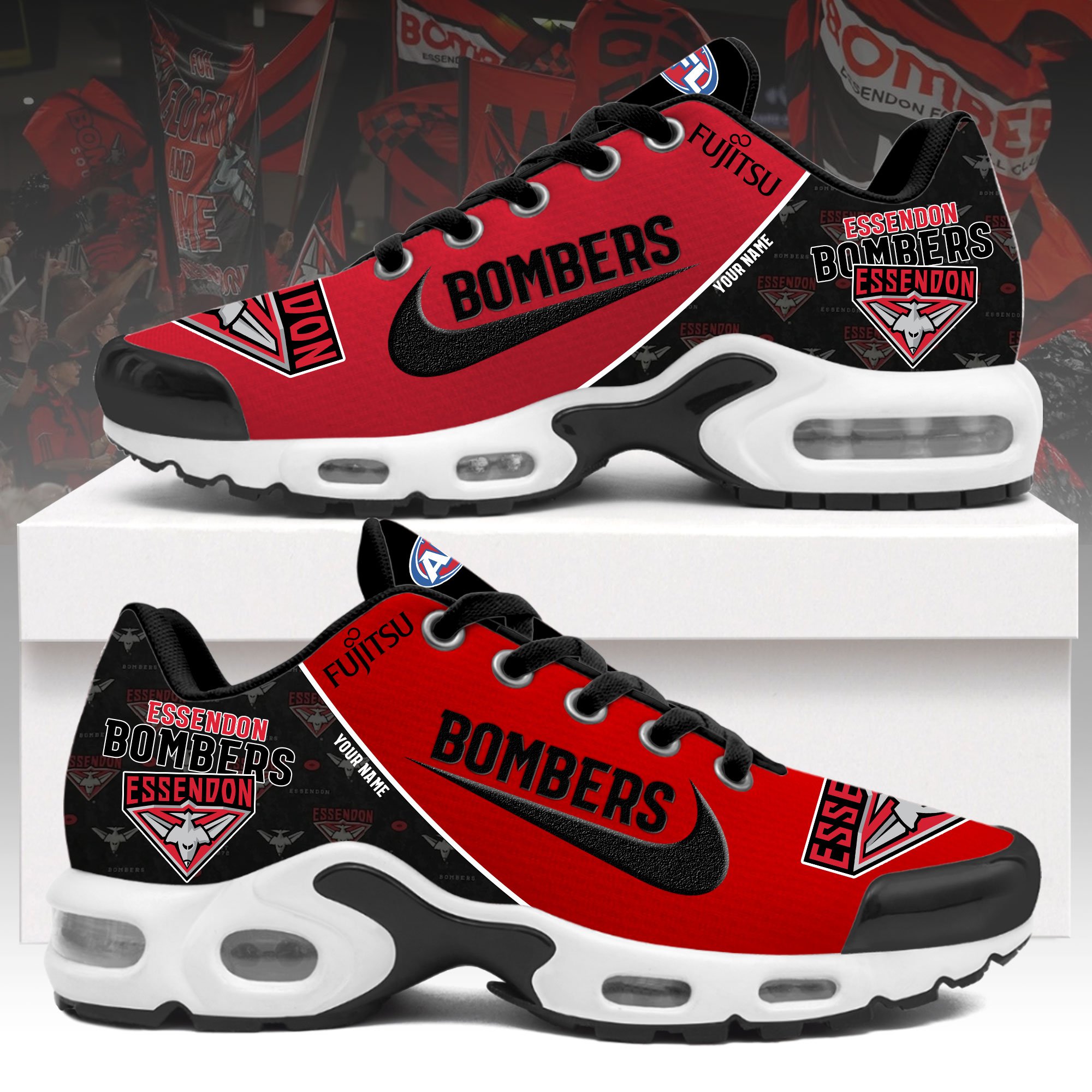 Essendon Bombers Personalized Shoes