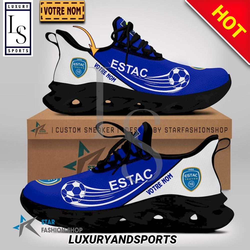 ESTAC Troyes Ligue 1 Custom Name Max Soul Shoes