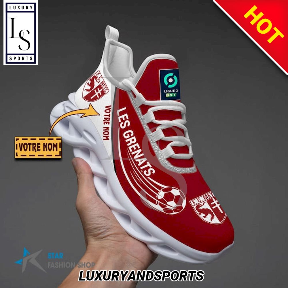 FC Metz Ligue 2 Custom Name Max Soul Shoes