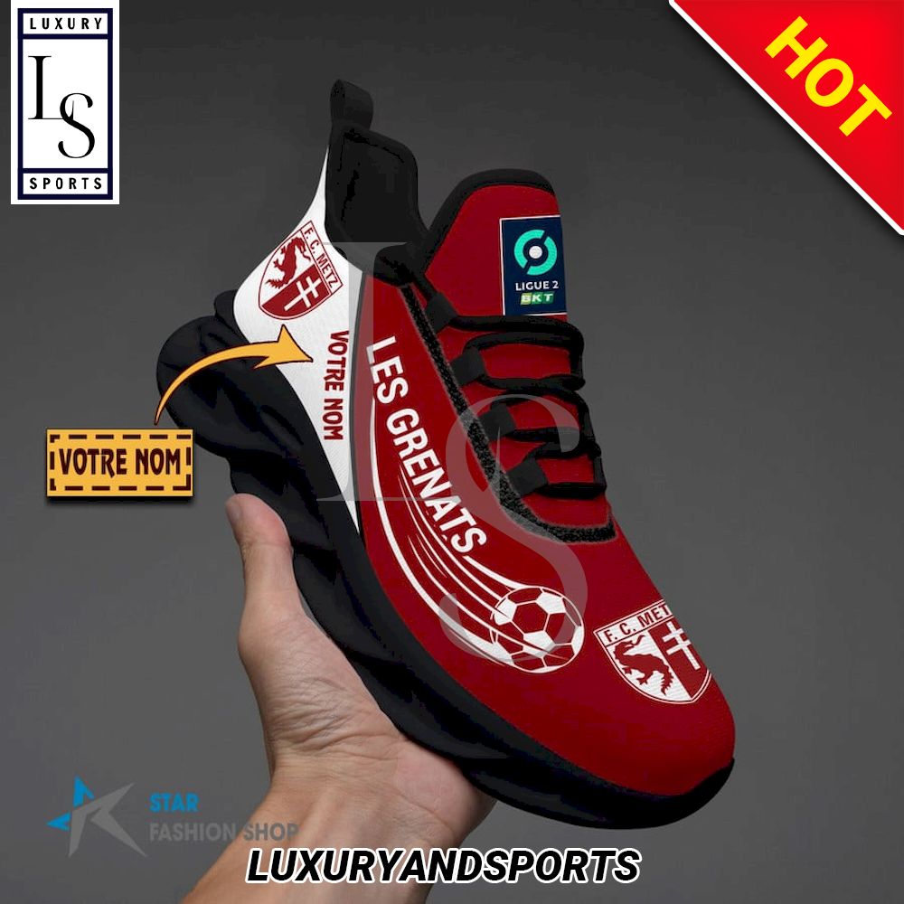 FC Metz Ligue 2 Custom Name Max Soul Shoes