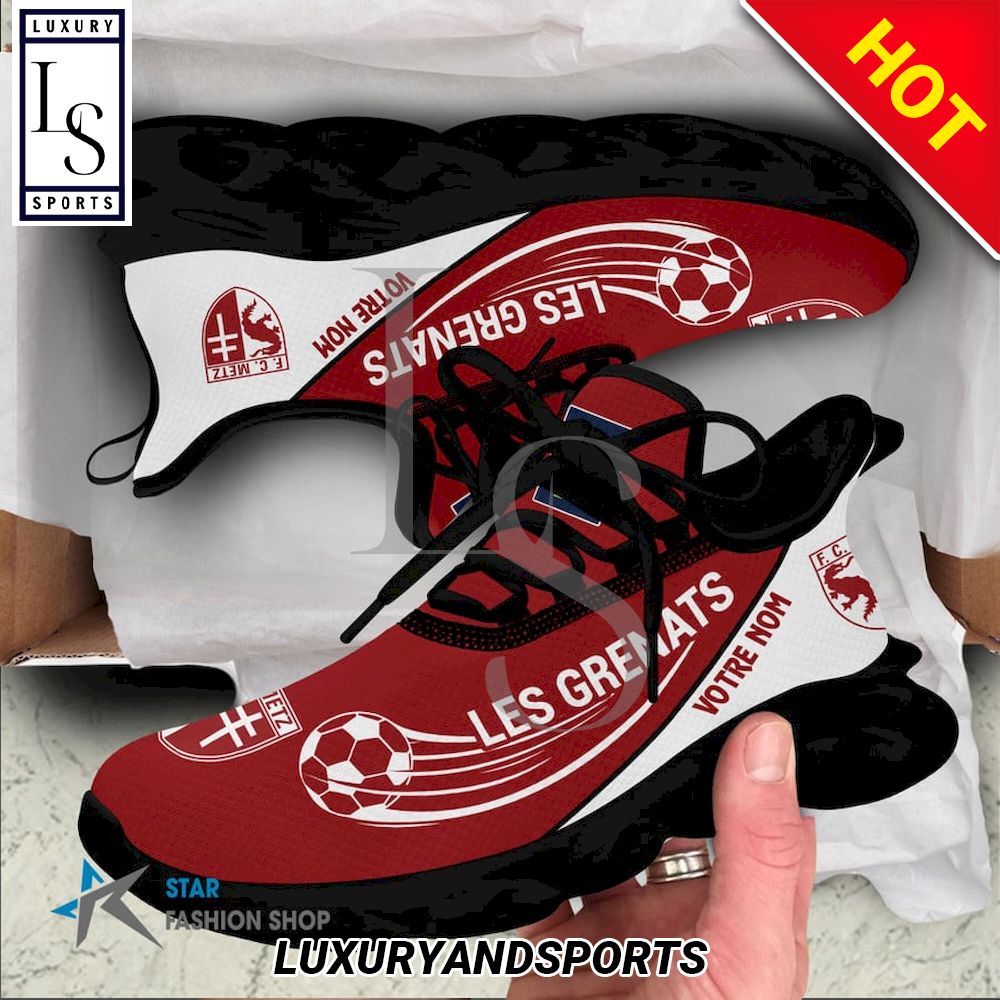 FC Metz Ligue 2 Custom Name Max Soul Shoes