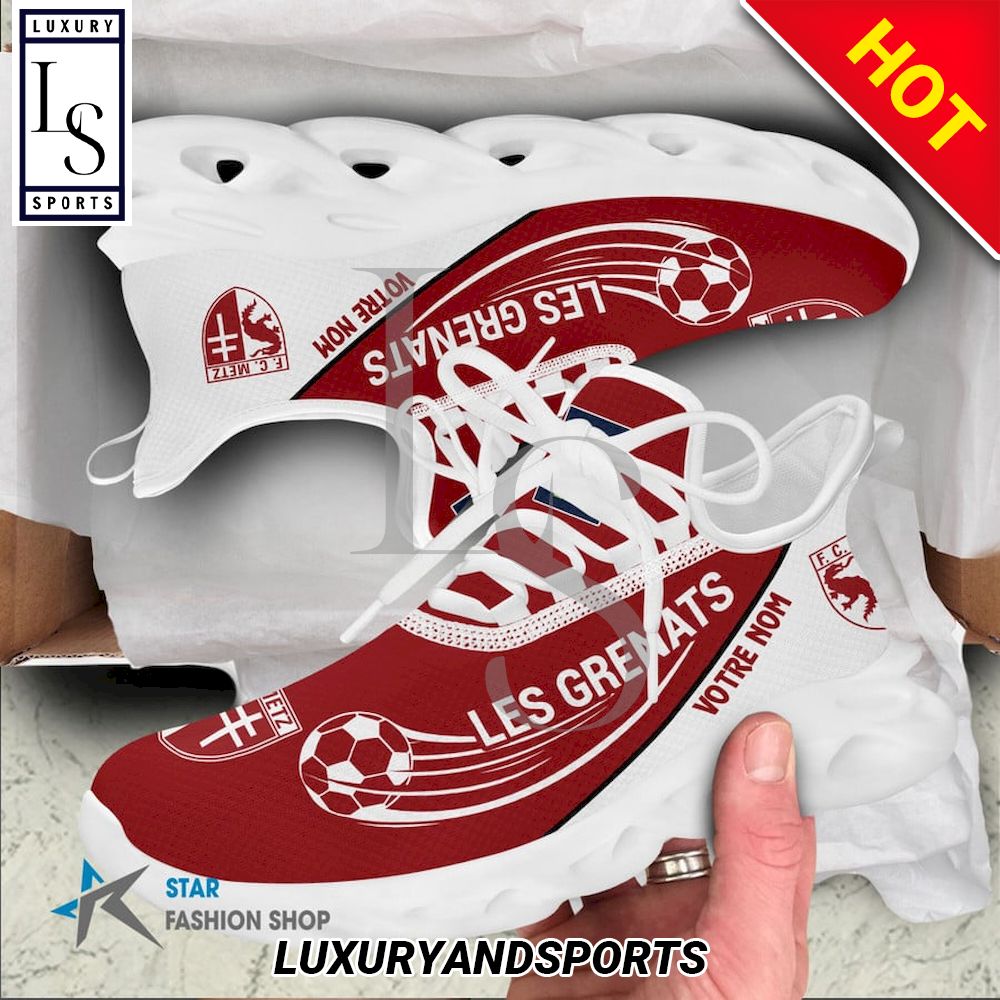 FC Metz Ligue 2 Custom Name Max Soul Shoes