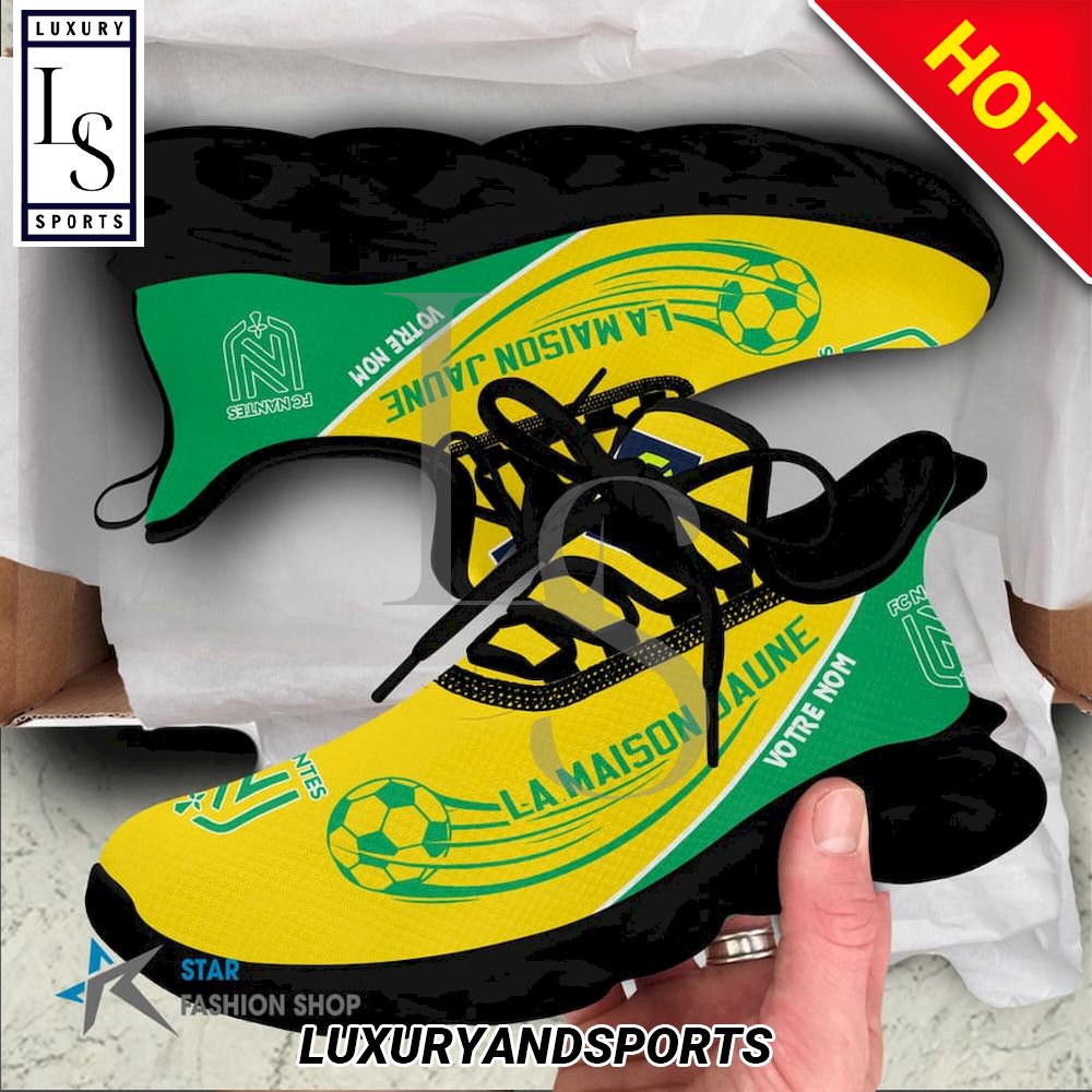 FC Nantes Ligue 1 Custom Name Max Soul Shoes