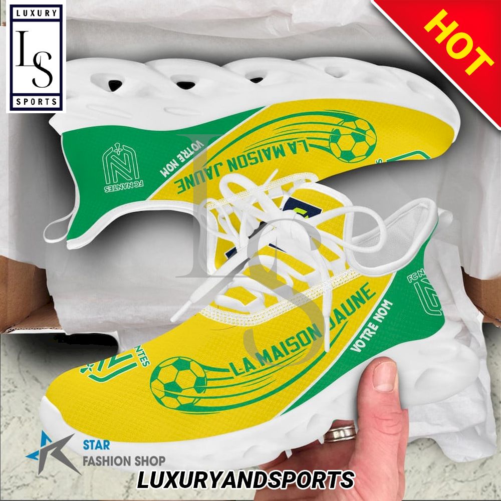 FC Nantes Ligue 1 Custom Name Max Soul Shoes