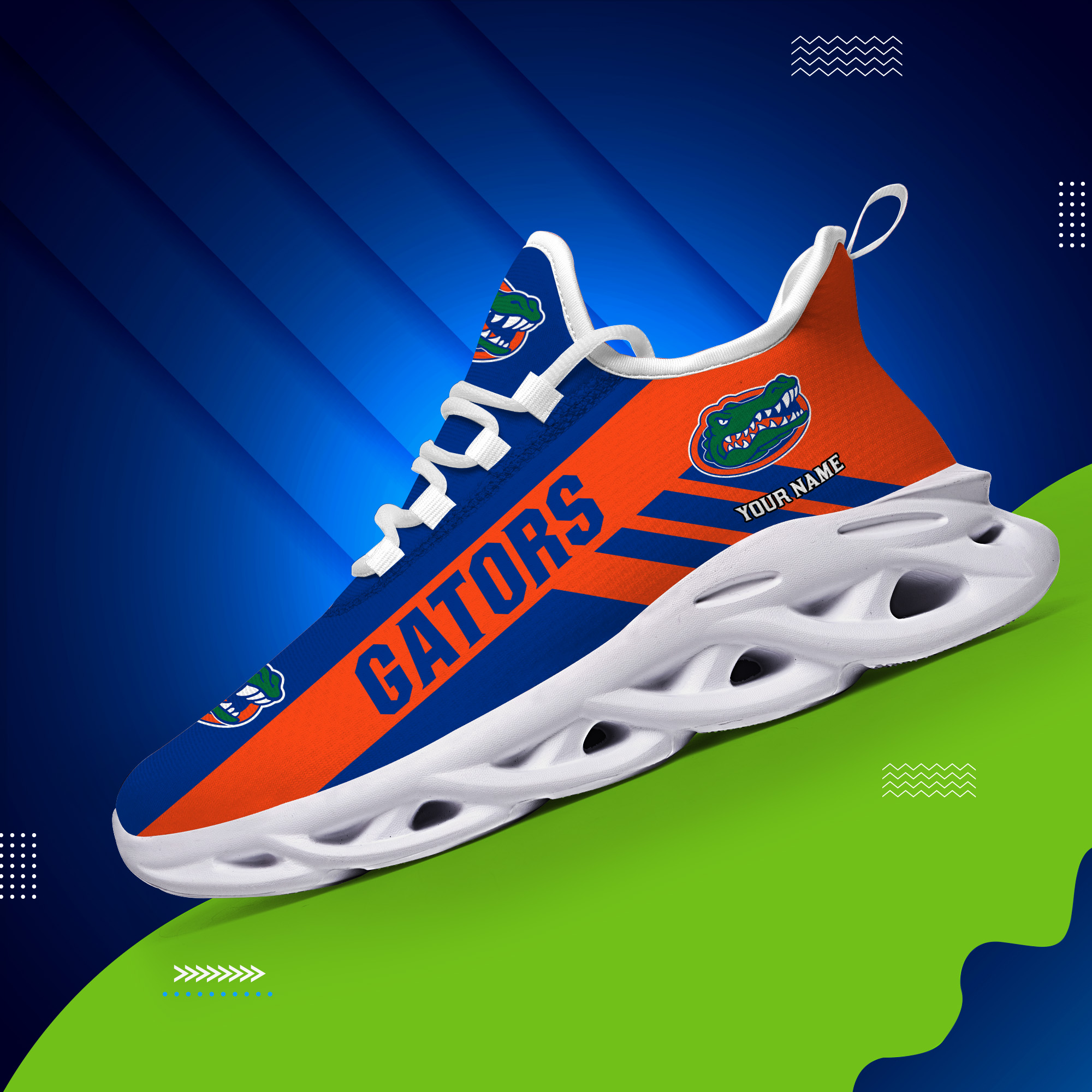 Florida Gators Custom Name PERSONALIZED MAX SOUL SHOES DS004