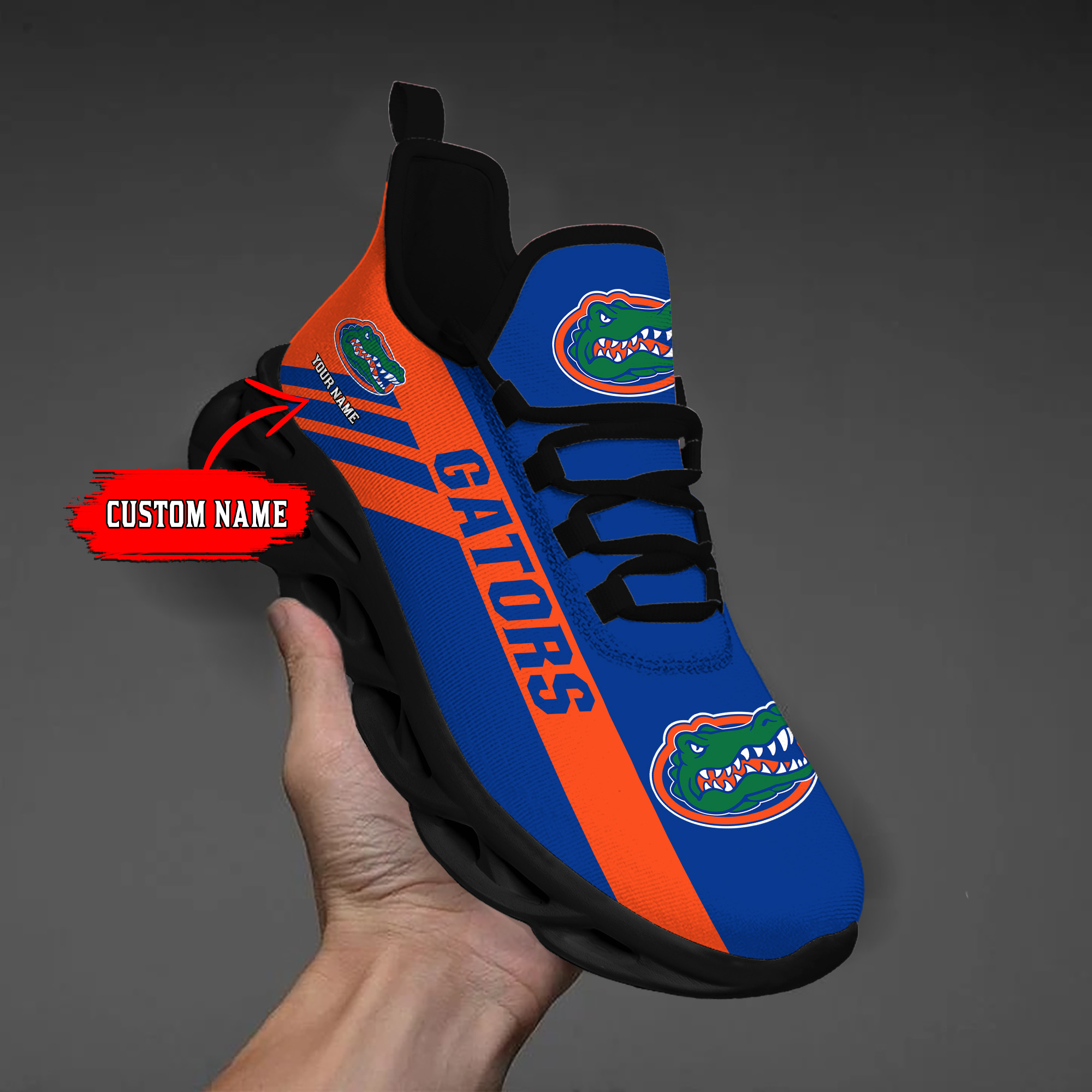 Florida Gators Custom Name PERSONALIZED MAX SOUL SHOES DS004