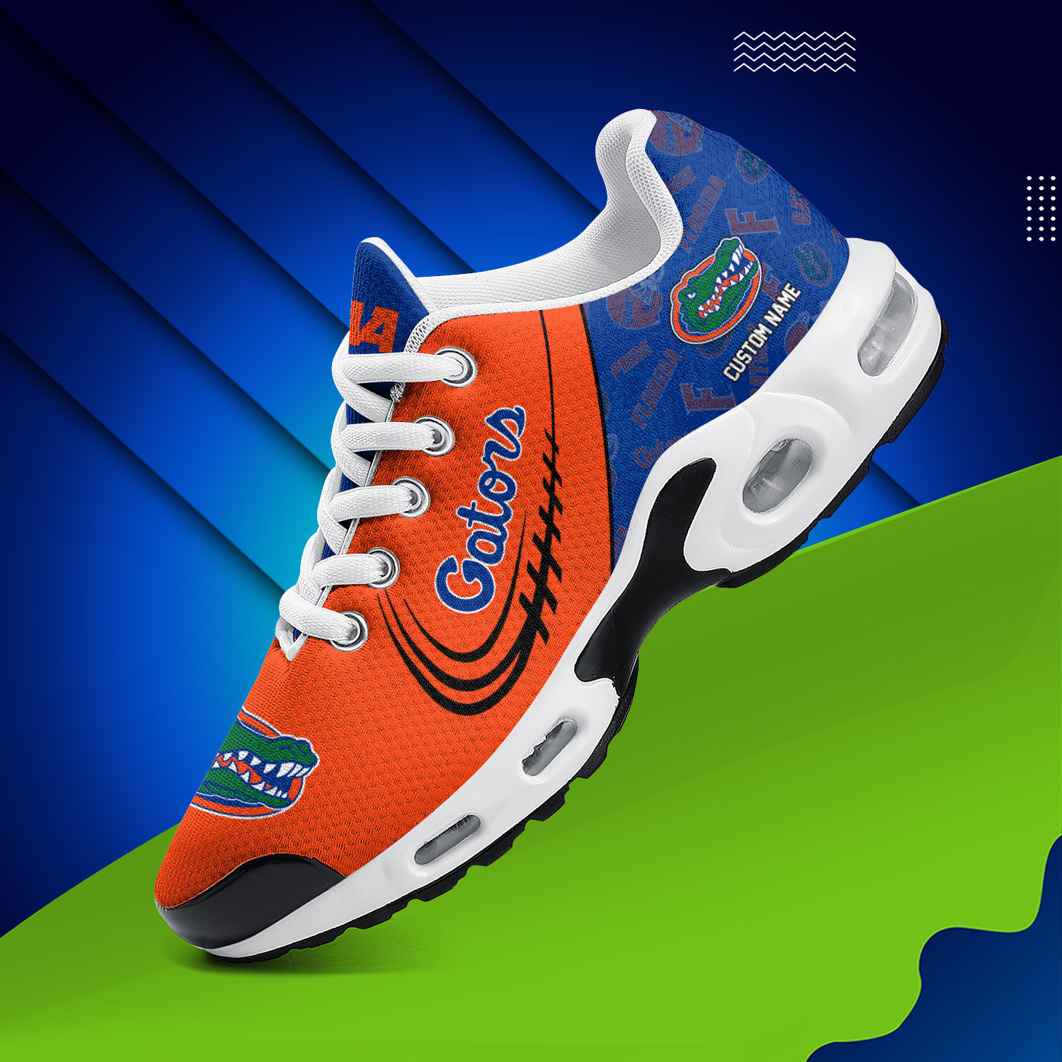 Florida Gators Personalized Name Team Logo Mix Colors Stitch Line TN Shoes Air Cushion Sneakers